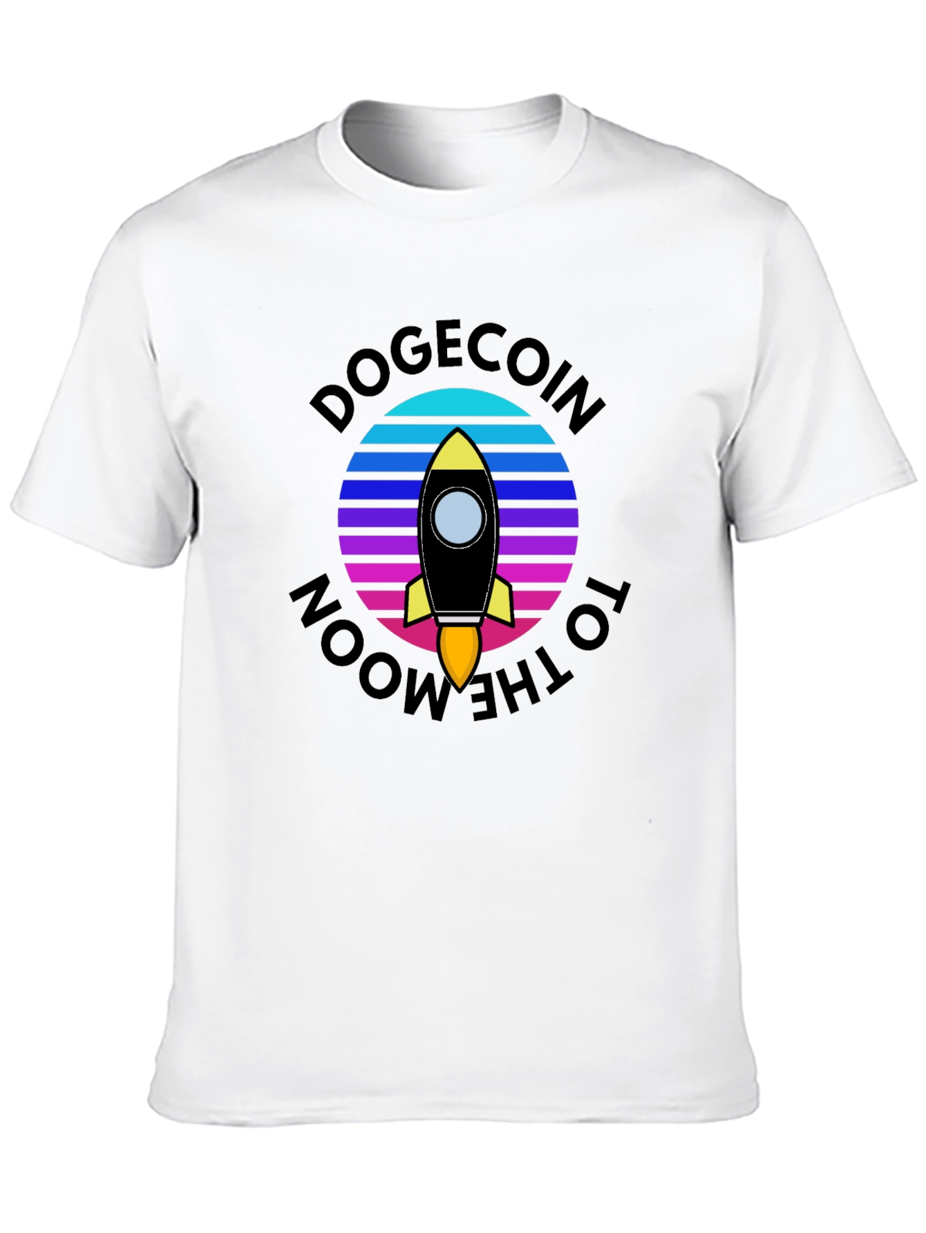 Dogecoin to the Moon Graphic Tee