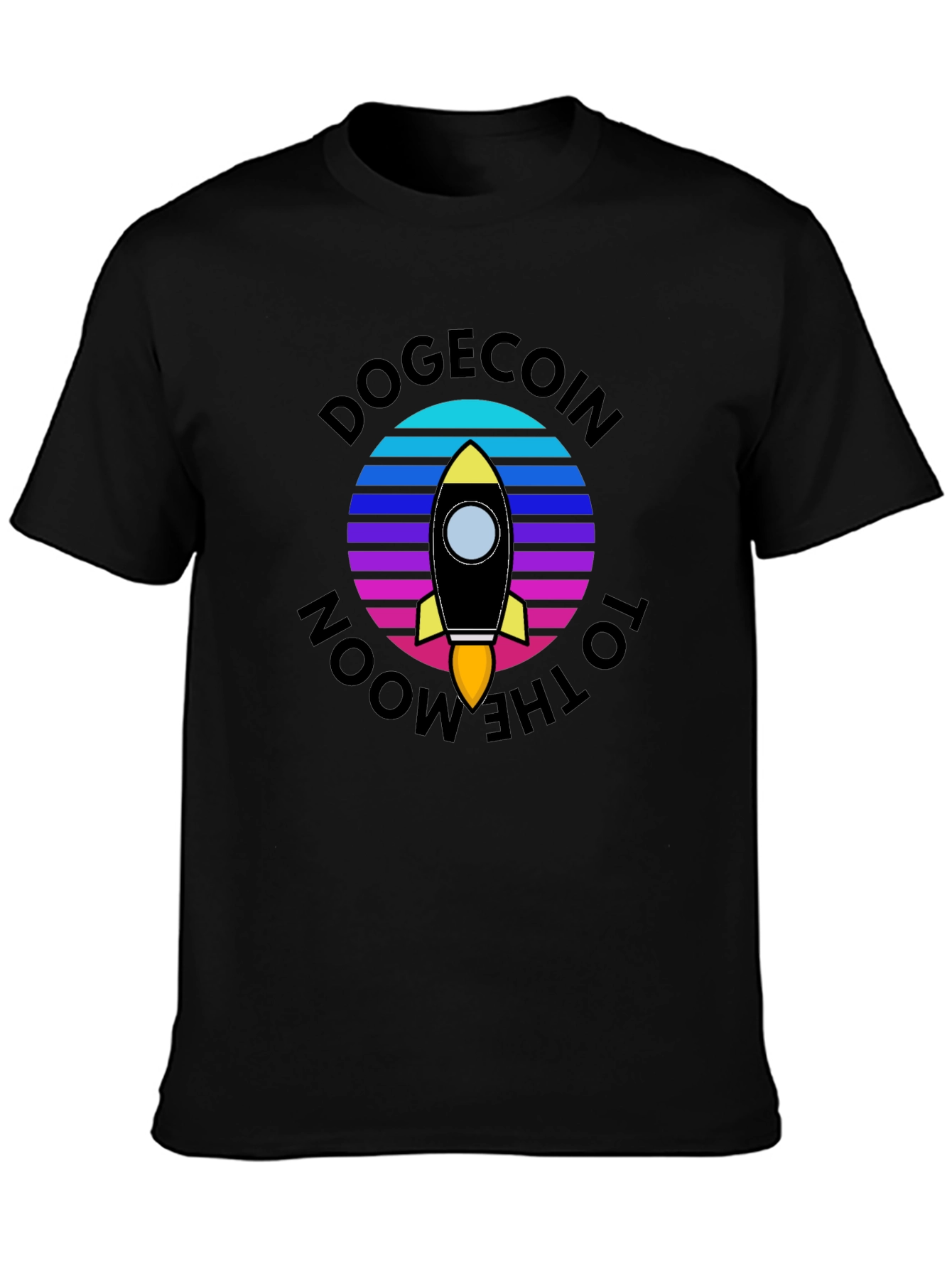 Dogecoin to the Moon Graphic Tee