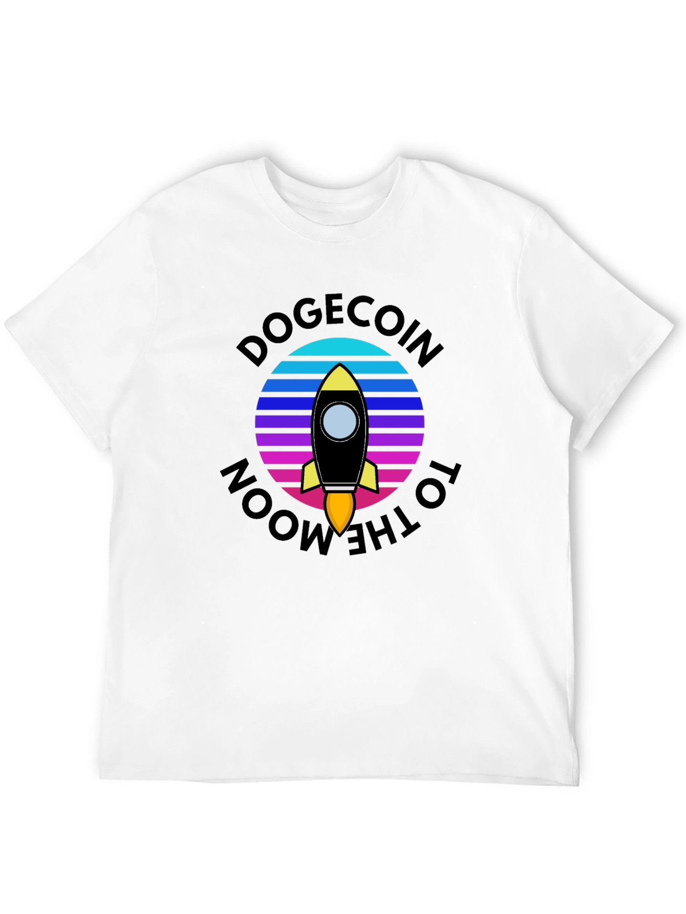 Dogecoin to the Moon Graphic Tee
