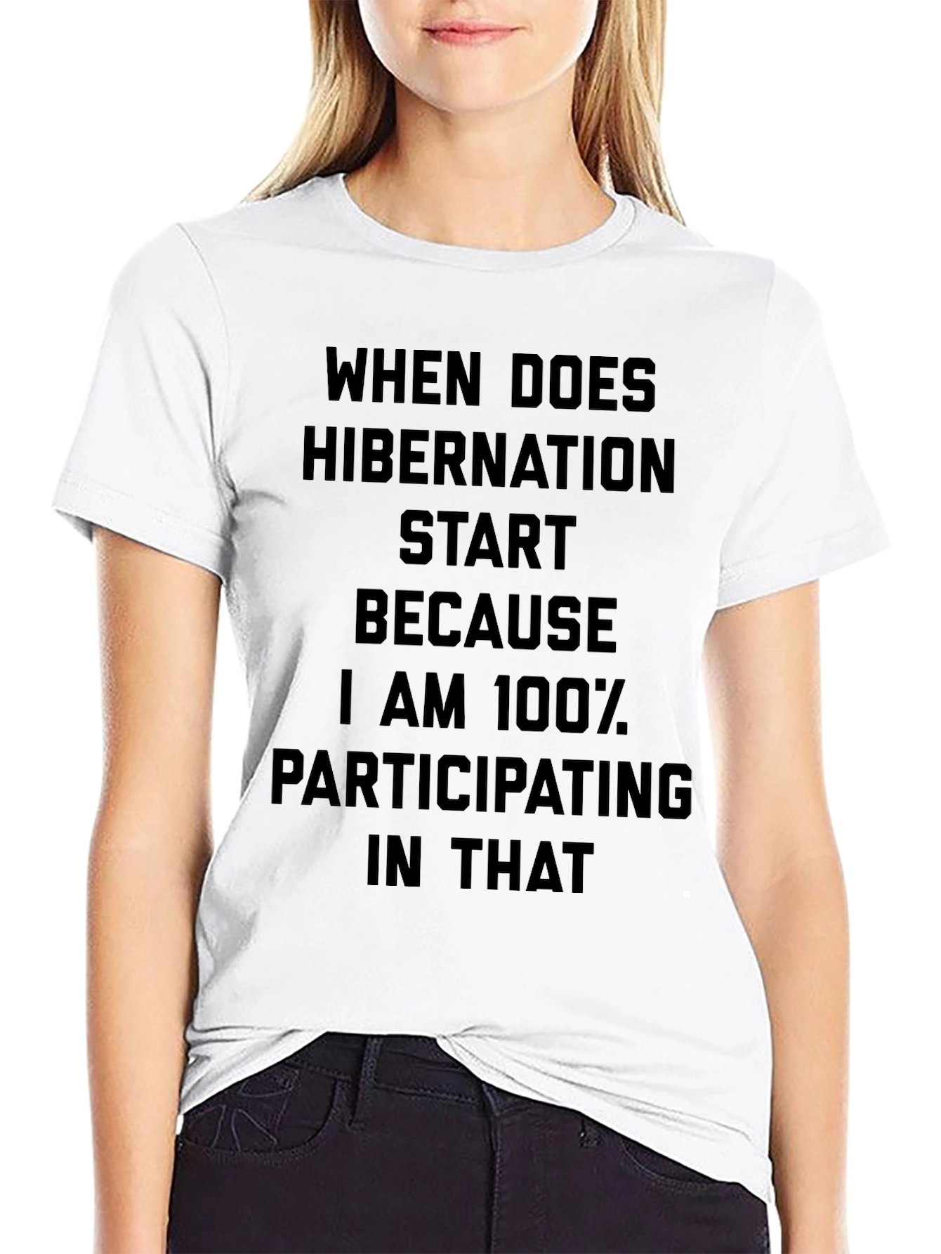 Hibernation Mode Black T-Shirt