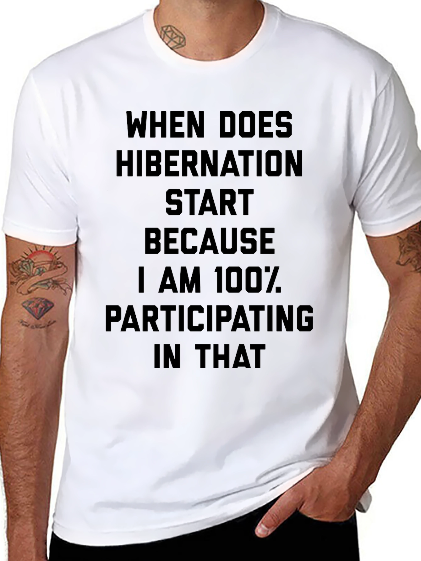Hibernation Mode Black T-Shirt