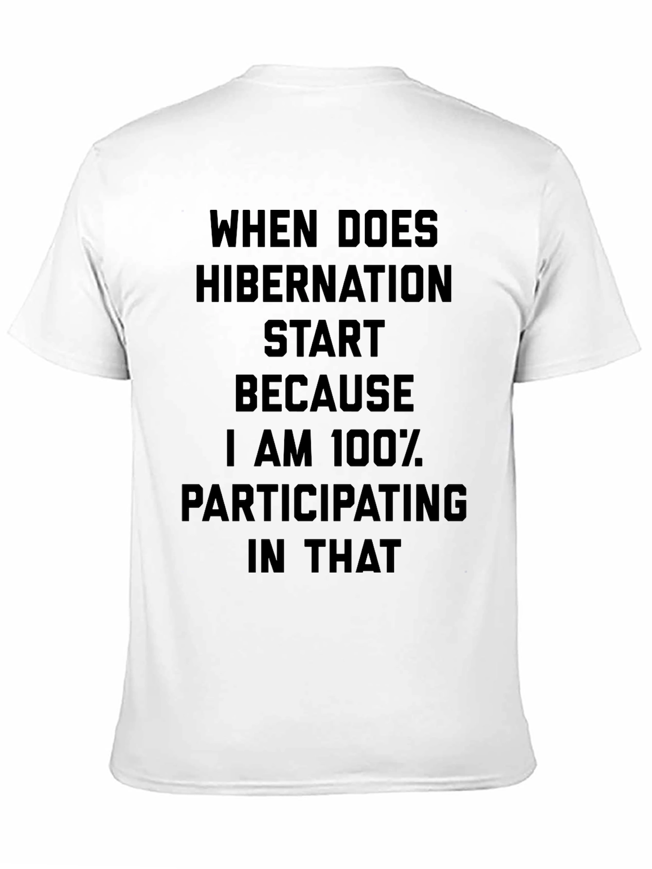 Hibernation Mode Black T-Shirt