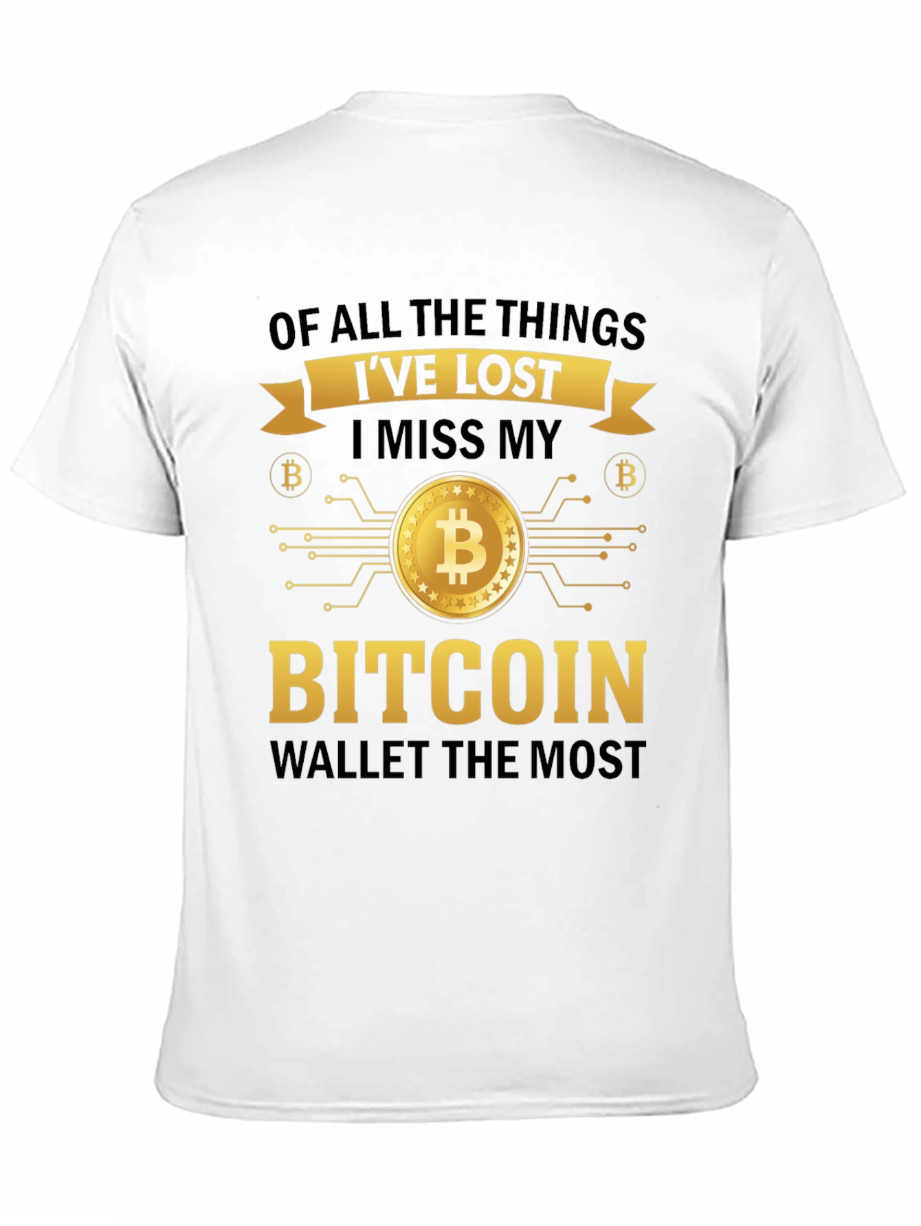 Bitcoin Wallet T-Shirt - Crypto Enthusiast Apparel