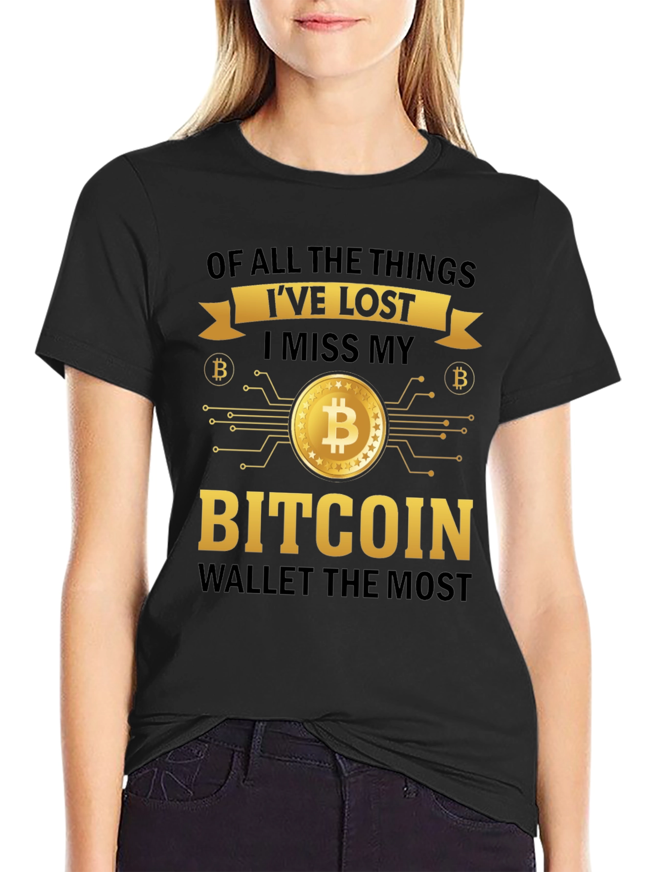 Bitcoin Wallet T-Shirt - Crypto Enthusiast Apparel