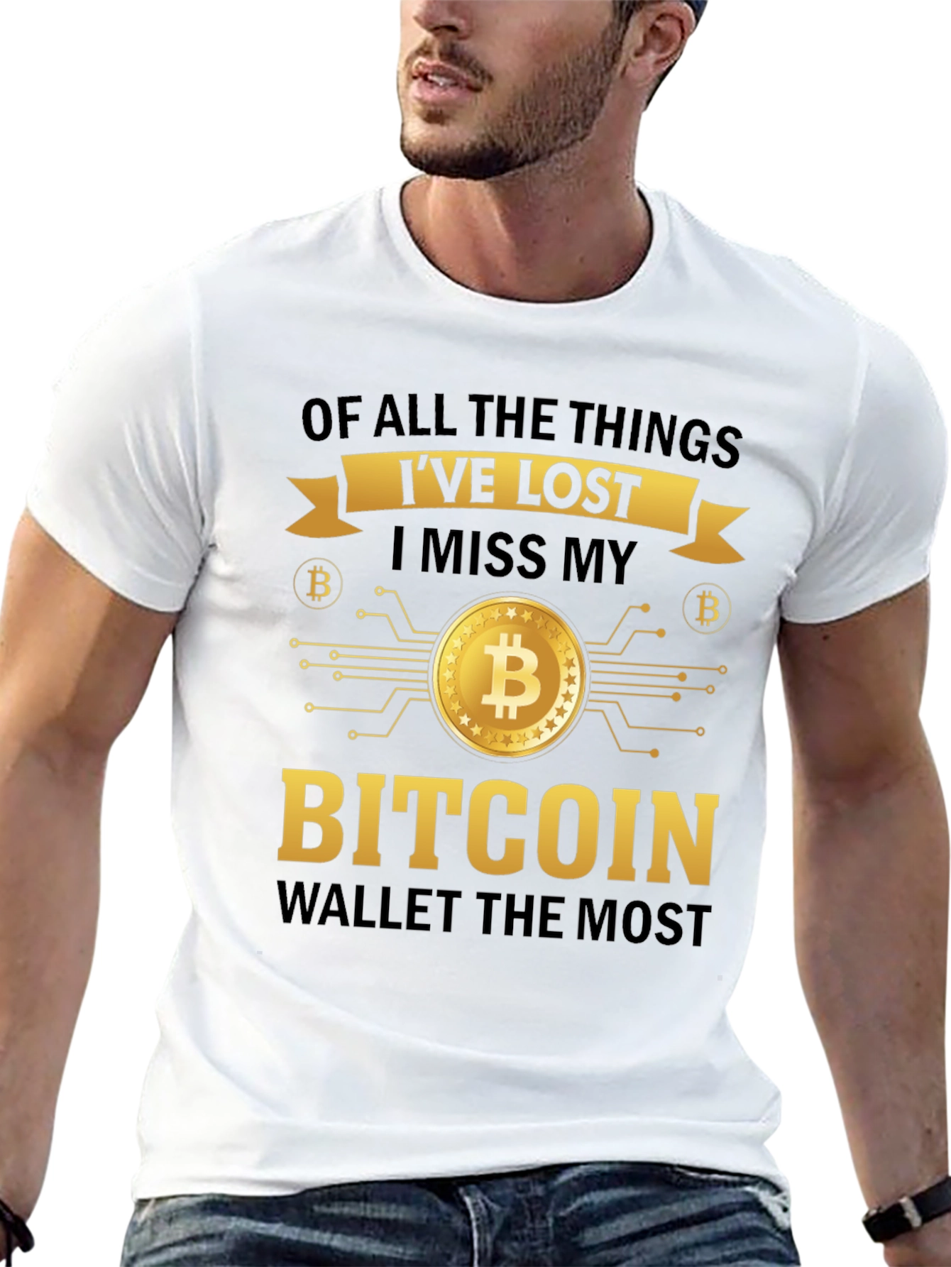 Bitcoin Wallet T-Shirt - Crypto Enthusiast Apparel