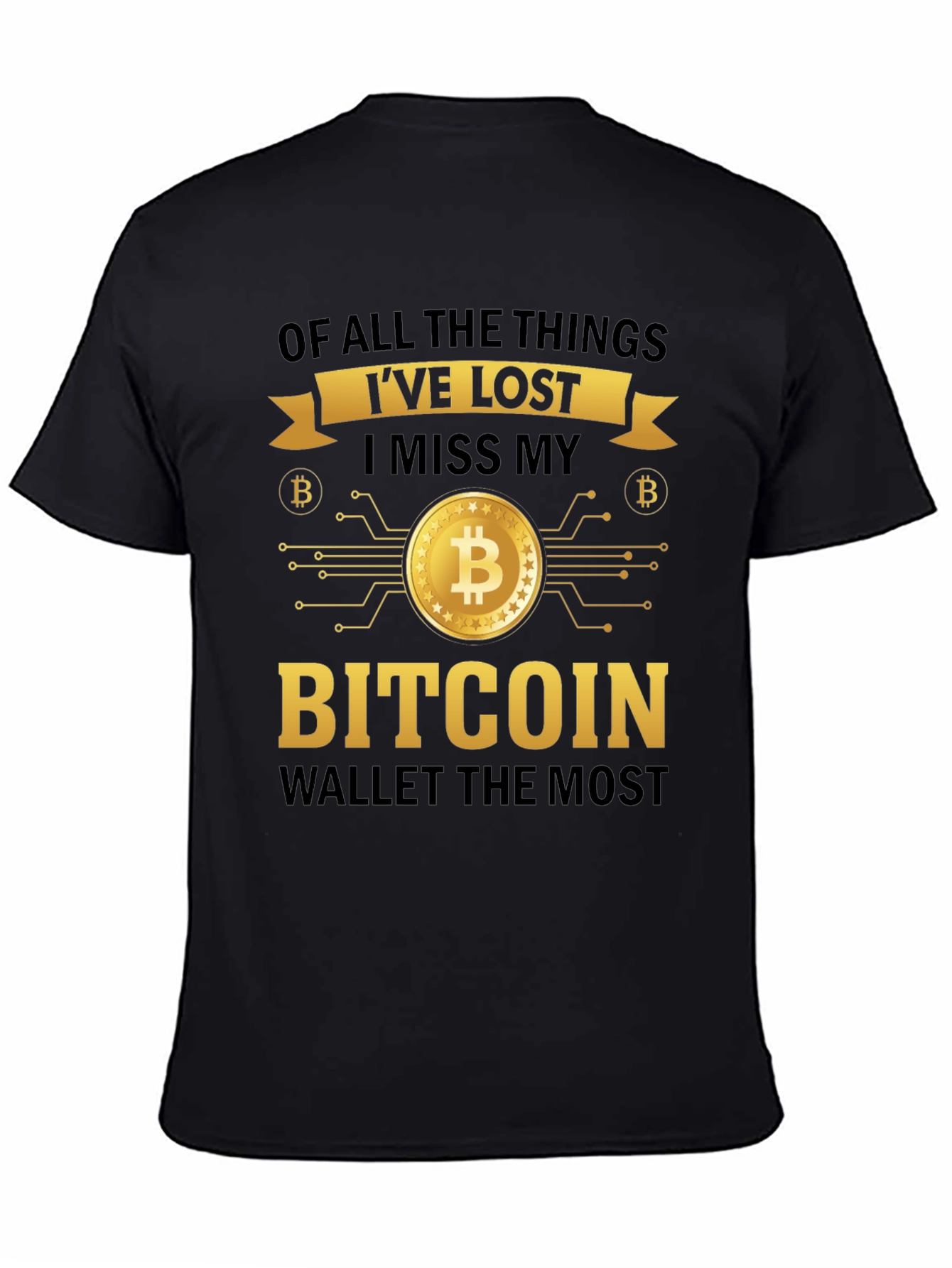 Bitcoin Wallet T-Shirt - Crypto Enthusiast Apparel