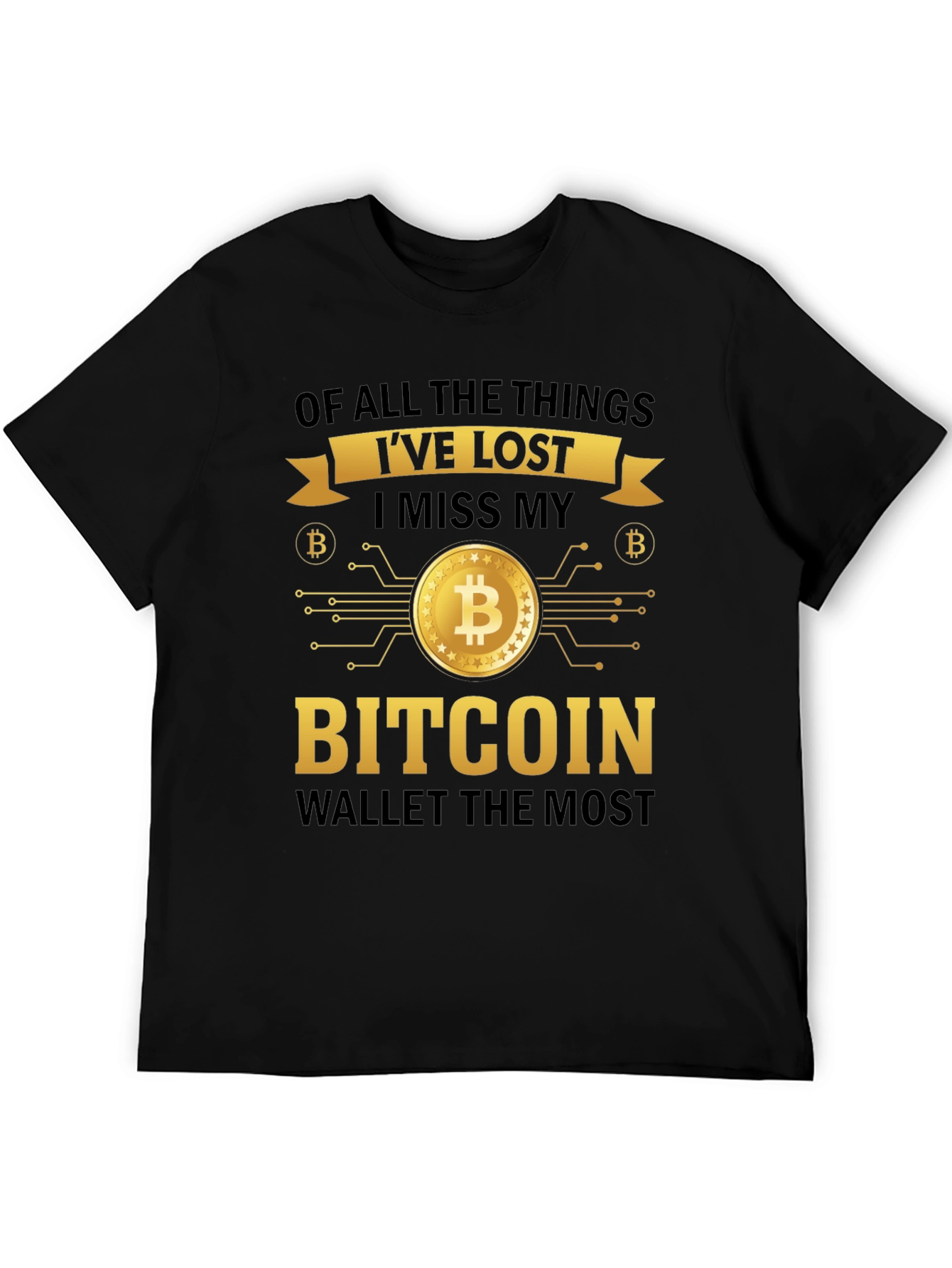 Bitcoin Wallet T-Shirt - Crypto Enthusiast Apparel