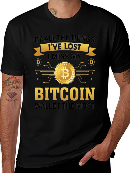 Bitcoin Wallet T-Shirt - Crypto Enthusiast Apparel