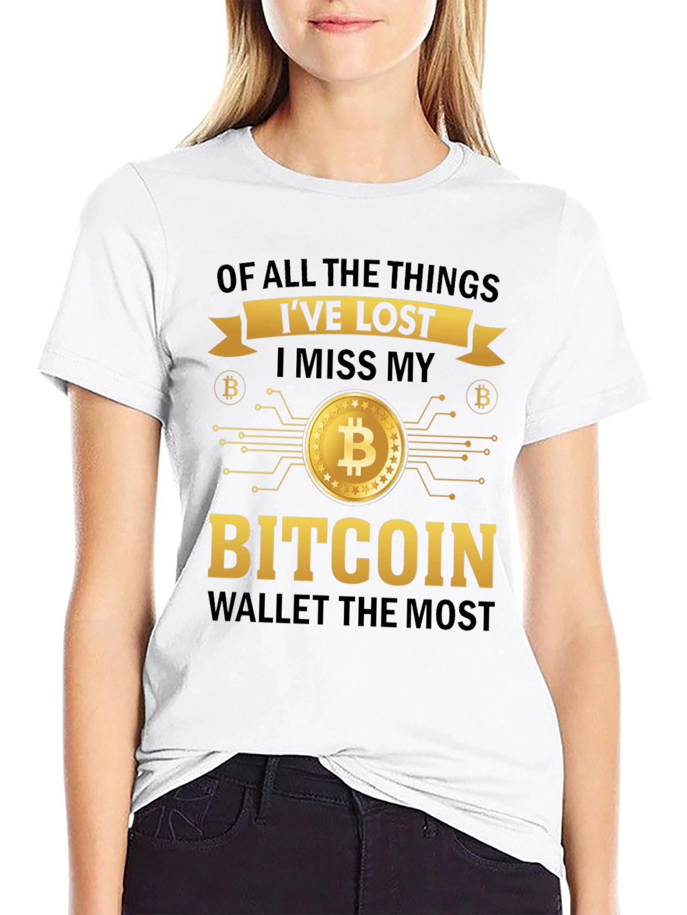 Bitcoin Wallet T-Shirt - Crypto Enthusiast Apparel
