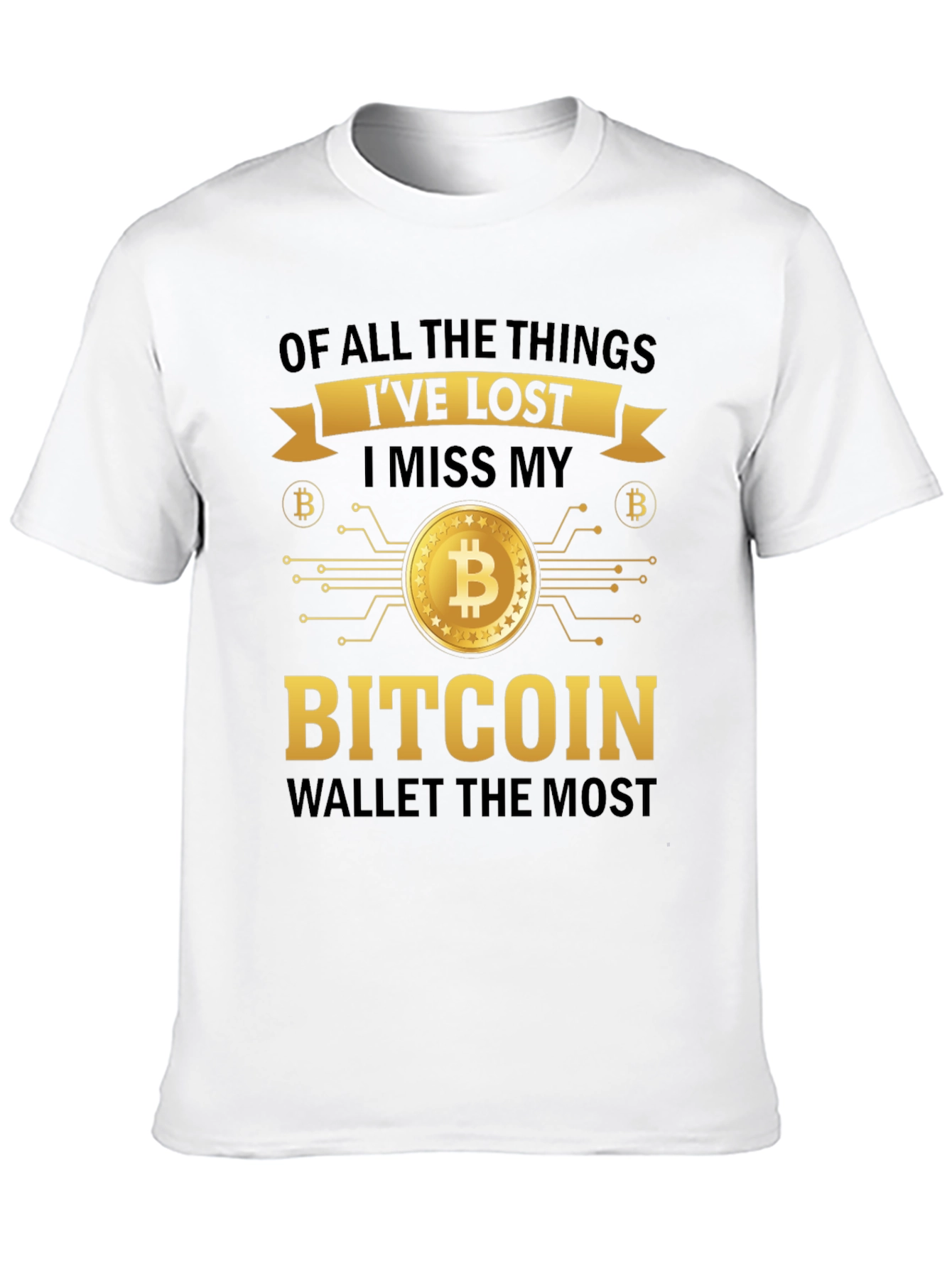 Bitcoin Wallet T-Shirt - Crypto Enthusiast Apparel