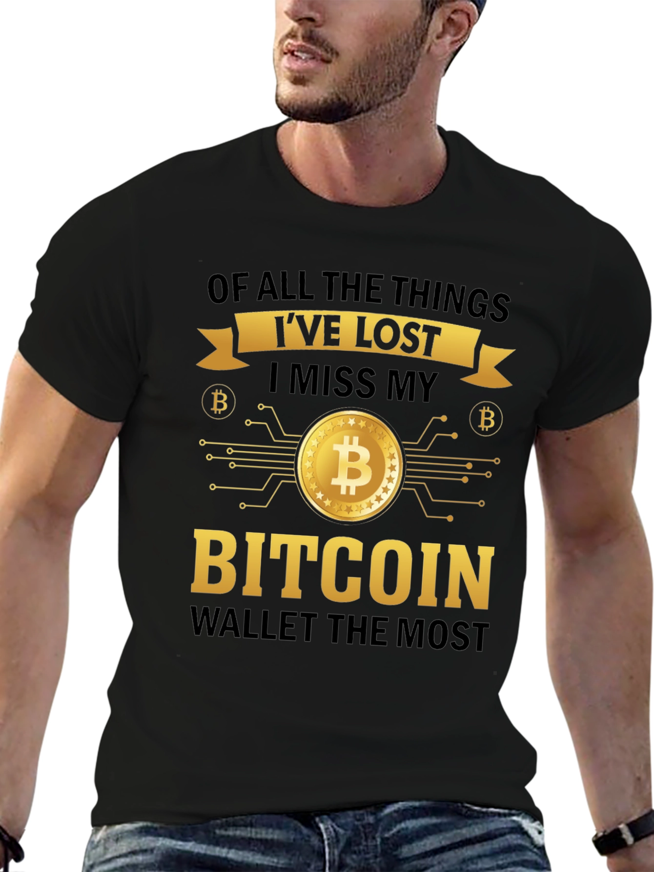 Bitcoin Wallet T-Shirt - Crypto Enthusiast Apparel