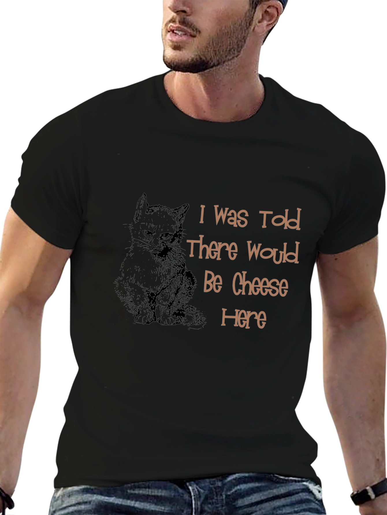 Cat & Cheese T-Shirt - Humorous Graphic Tee