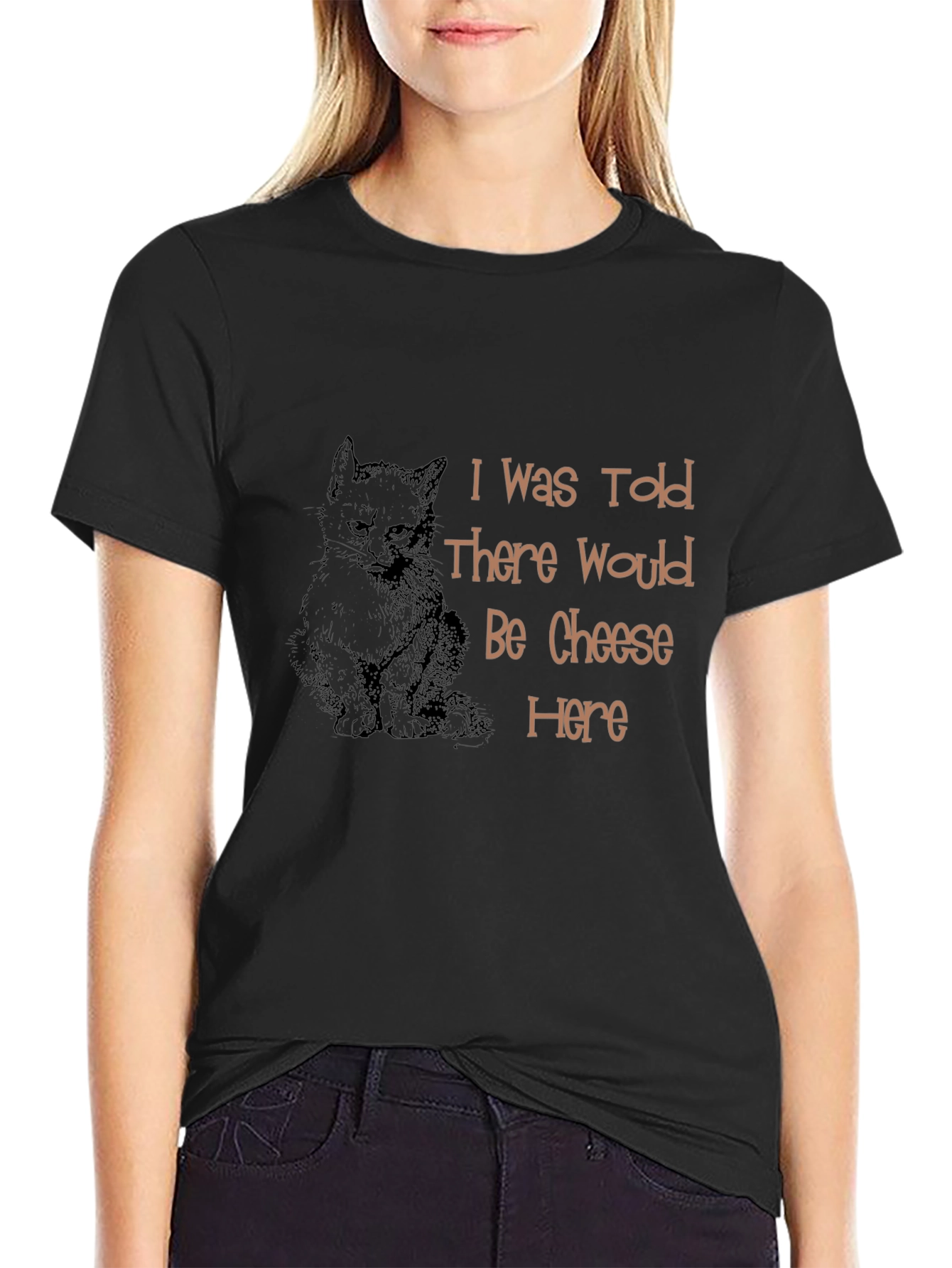 Cat & Cheese T-Shirt - Humorous Graphic Tee