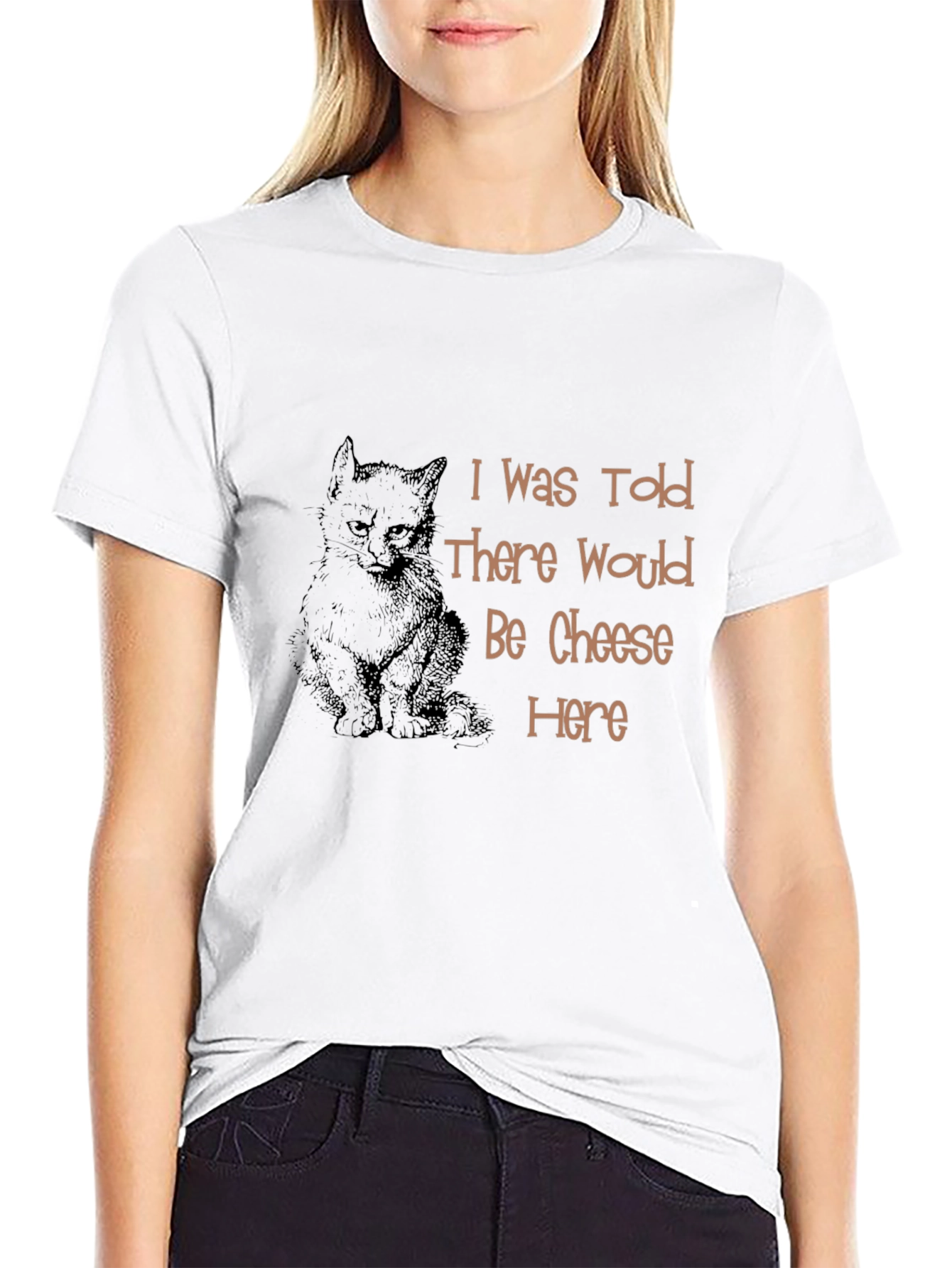 Cat & Cheese T-Shirt - Humorous Graphic Tee