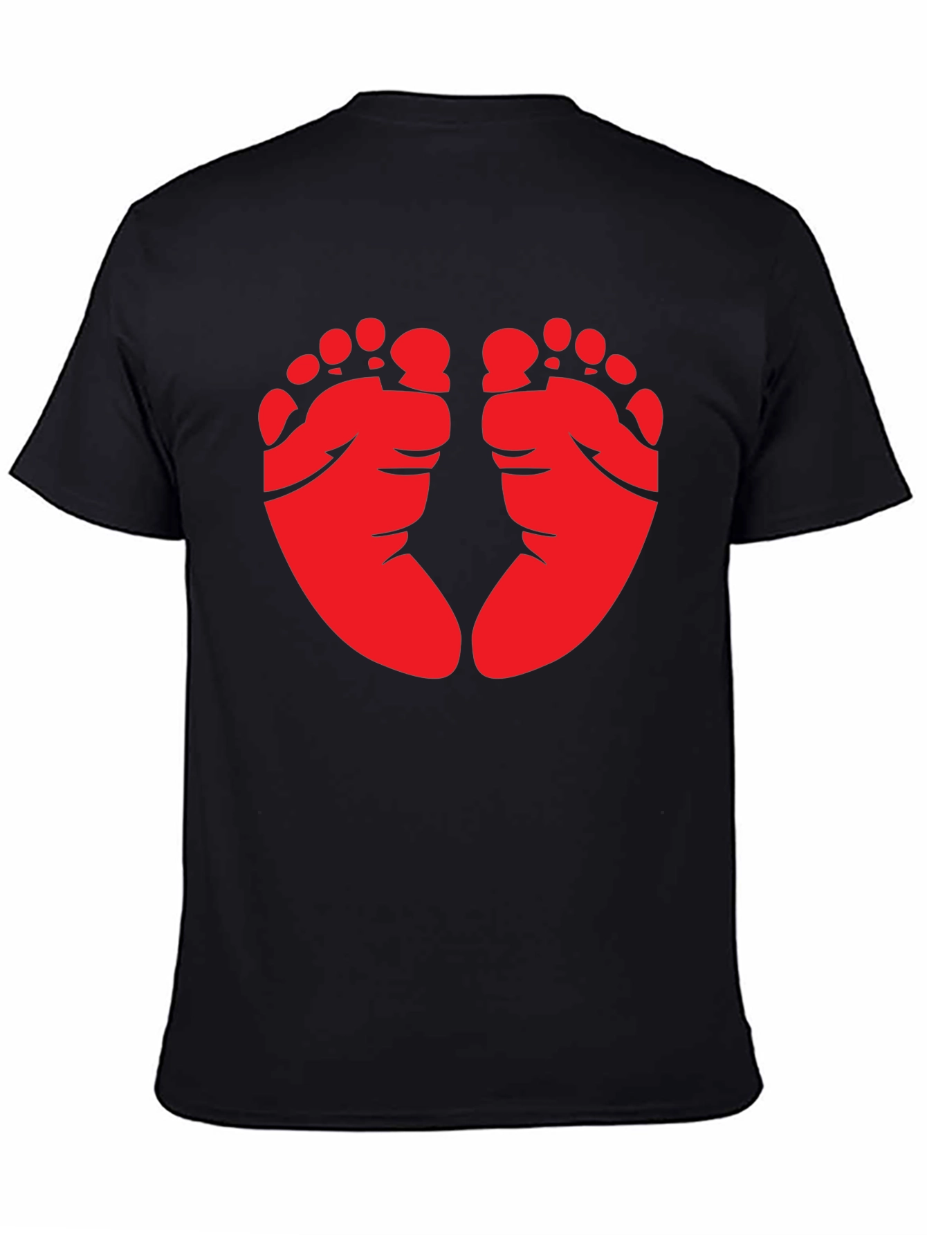 Baby Feet Graphic Tee - Black