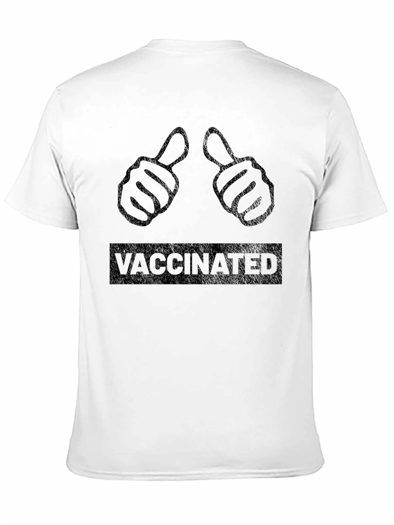 Vaccinated Thumbs Up Graphic T-Shirt