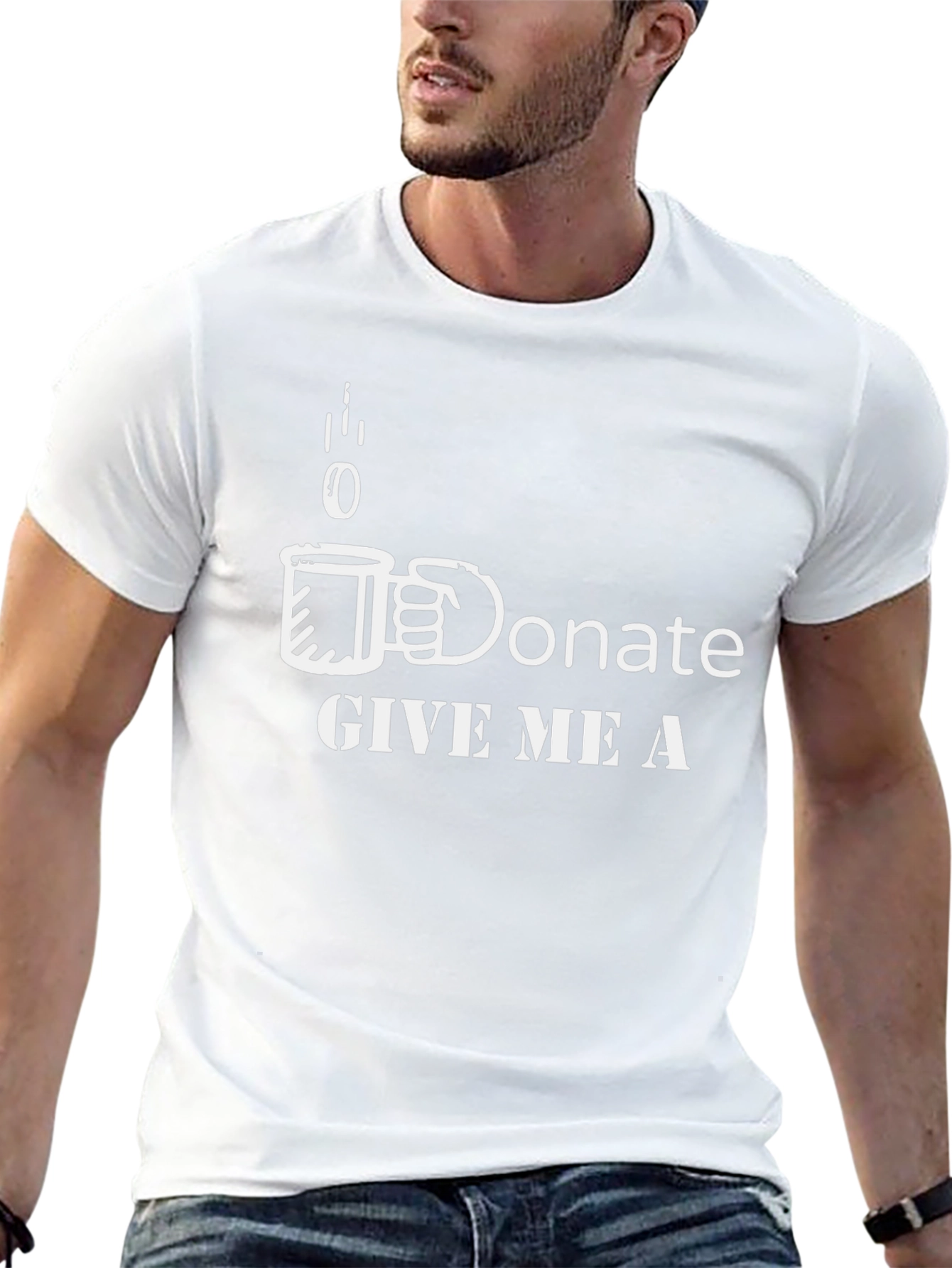 Donate Coffee T-Shirt - Give Me A Cup Tee