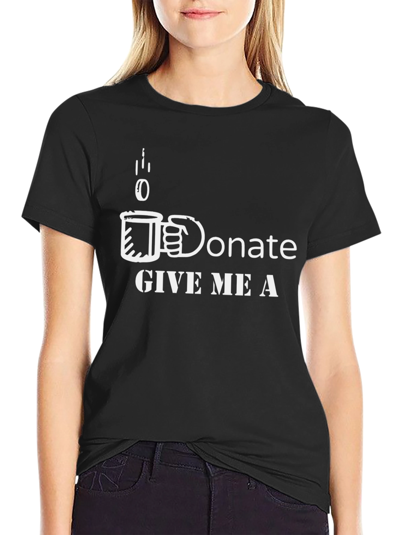 Donate Coffee T-Shirt - Give Me A Cup Tee