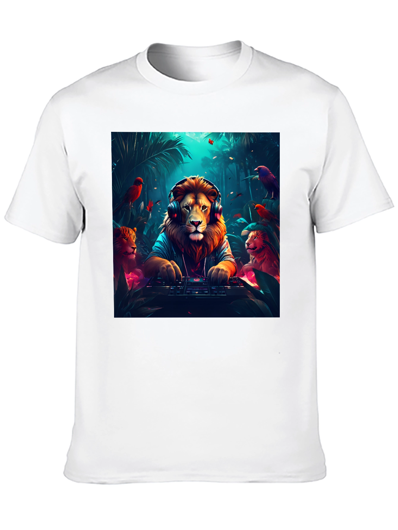 DJ Lion Graphic Tee - Jungle Beats