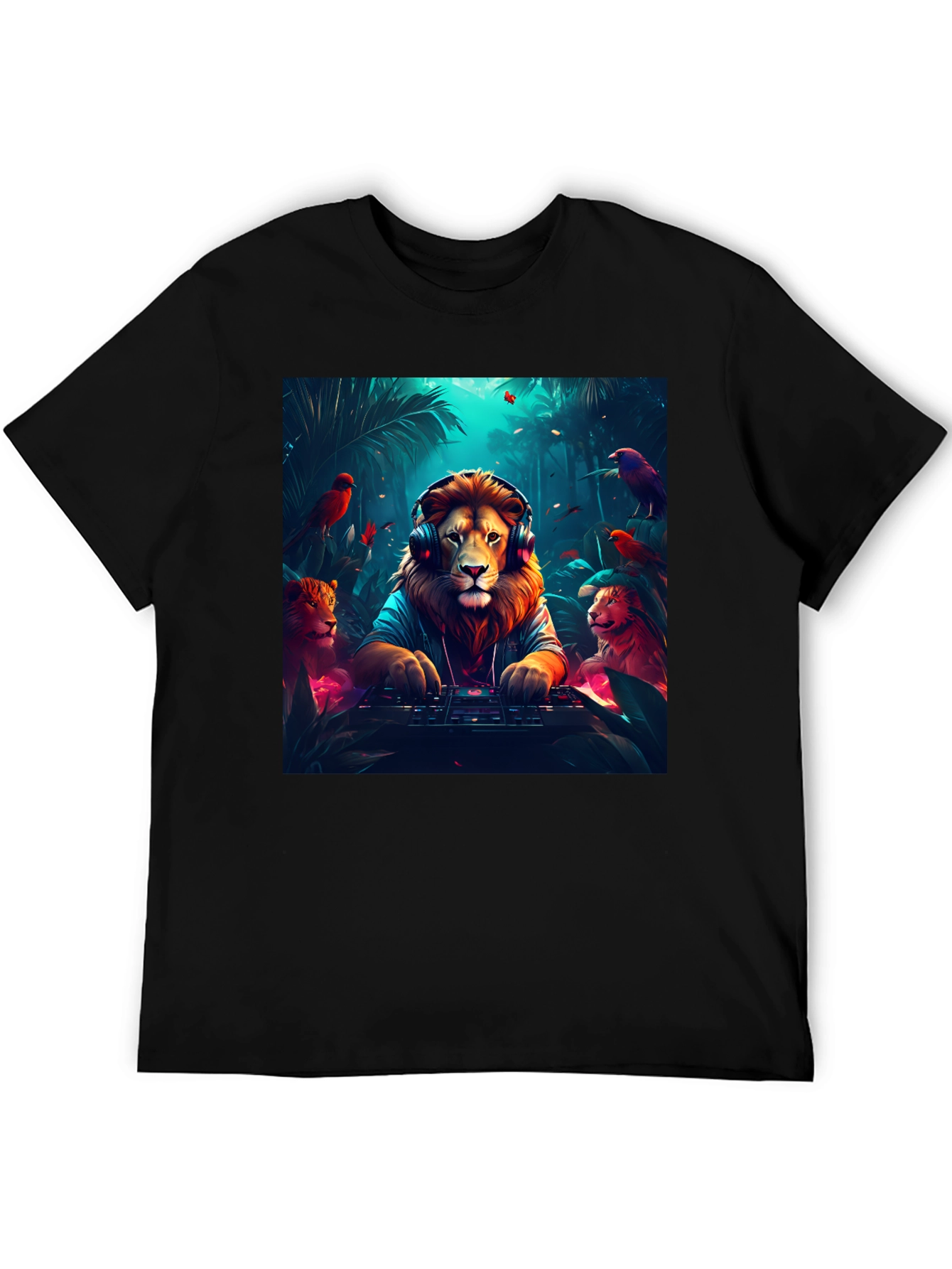 DJ Lion Graphic Tee - Jungle Beats
