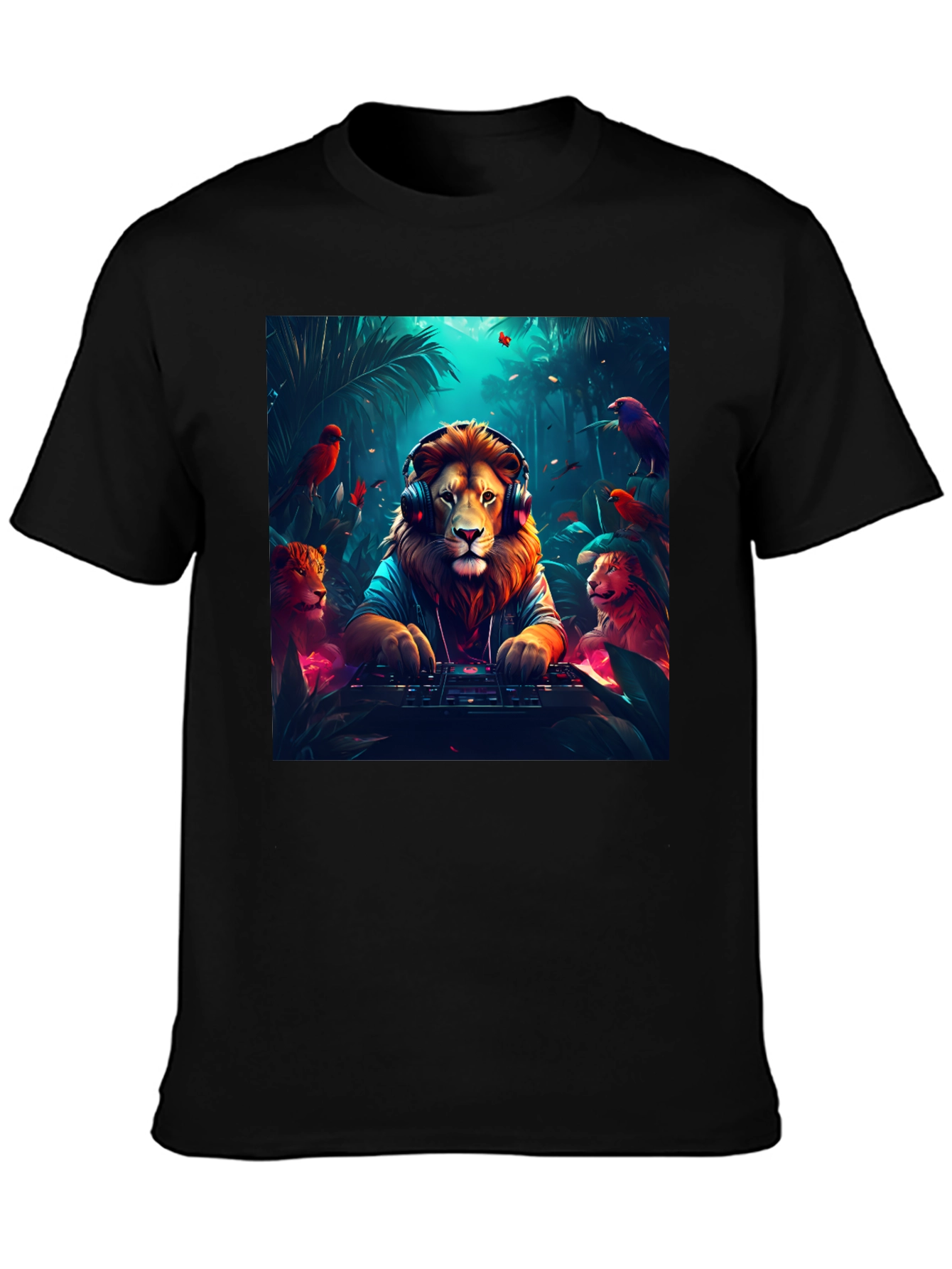 DJ Lion Graphic Tee - Jungle Beats