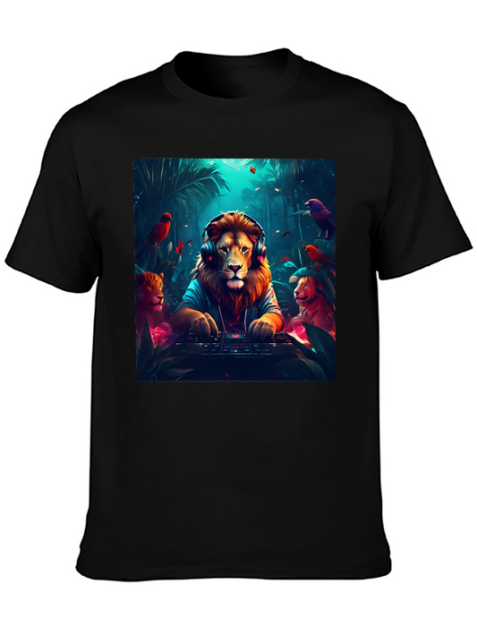 DJ Lion Graphic Tee - Jungle Beats