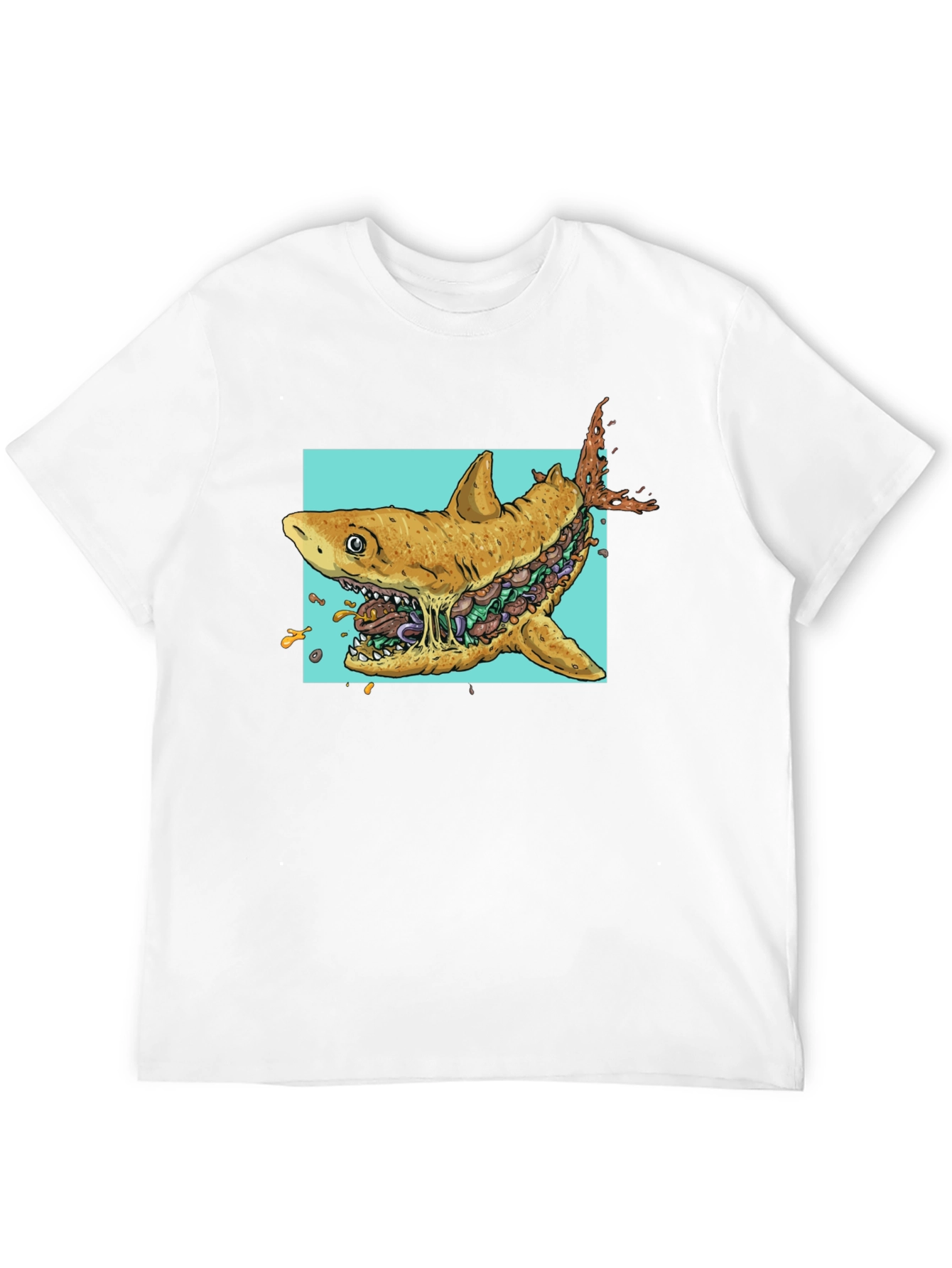 Shark Sandwich Graphic T-Shirt