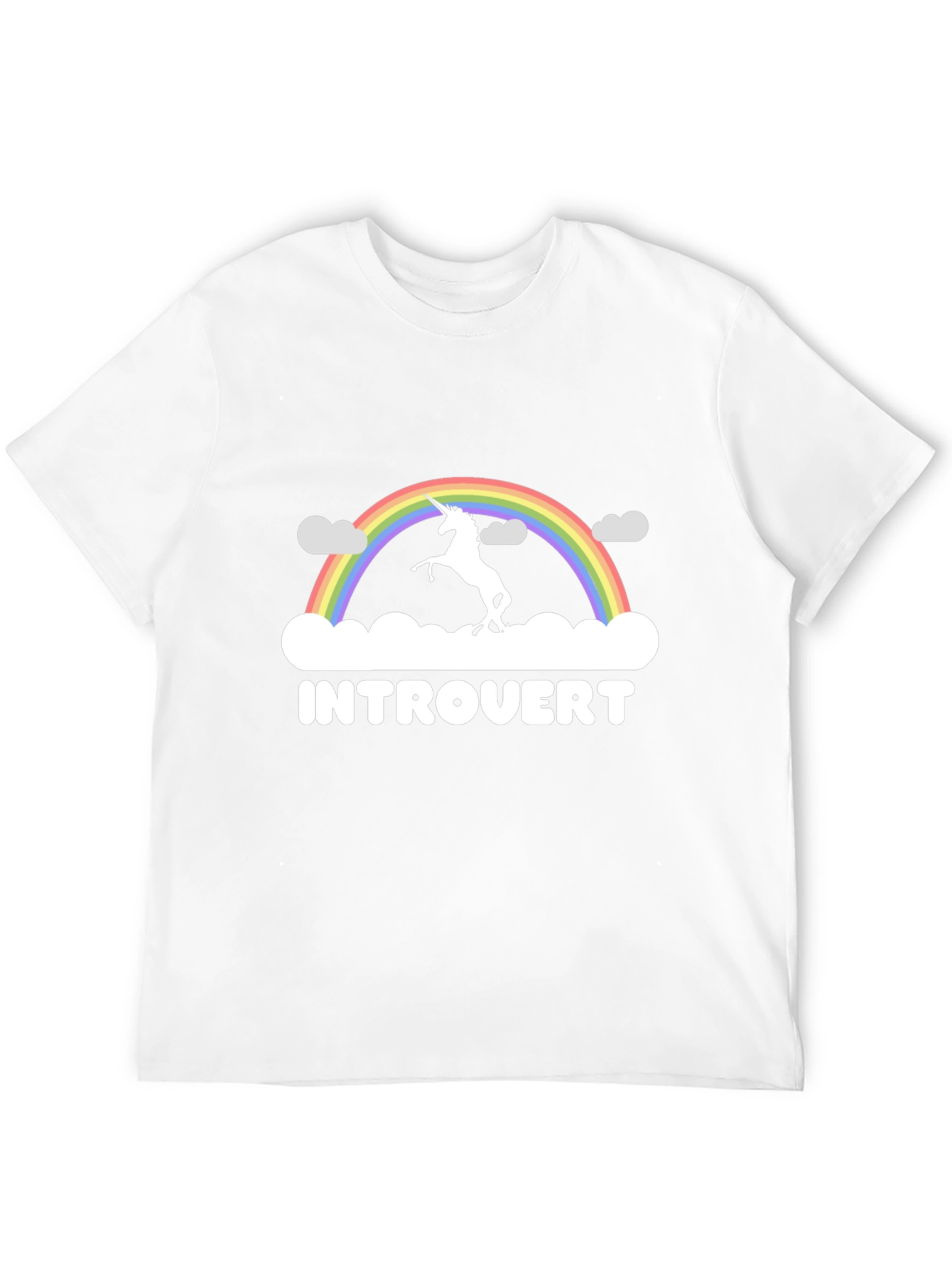Introvert Unicorn Rainbow T-Shirt