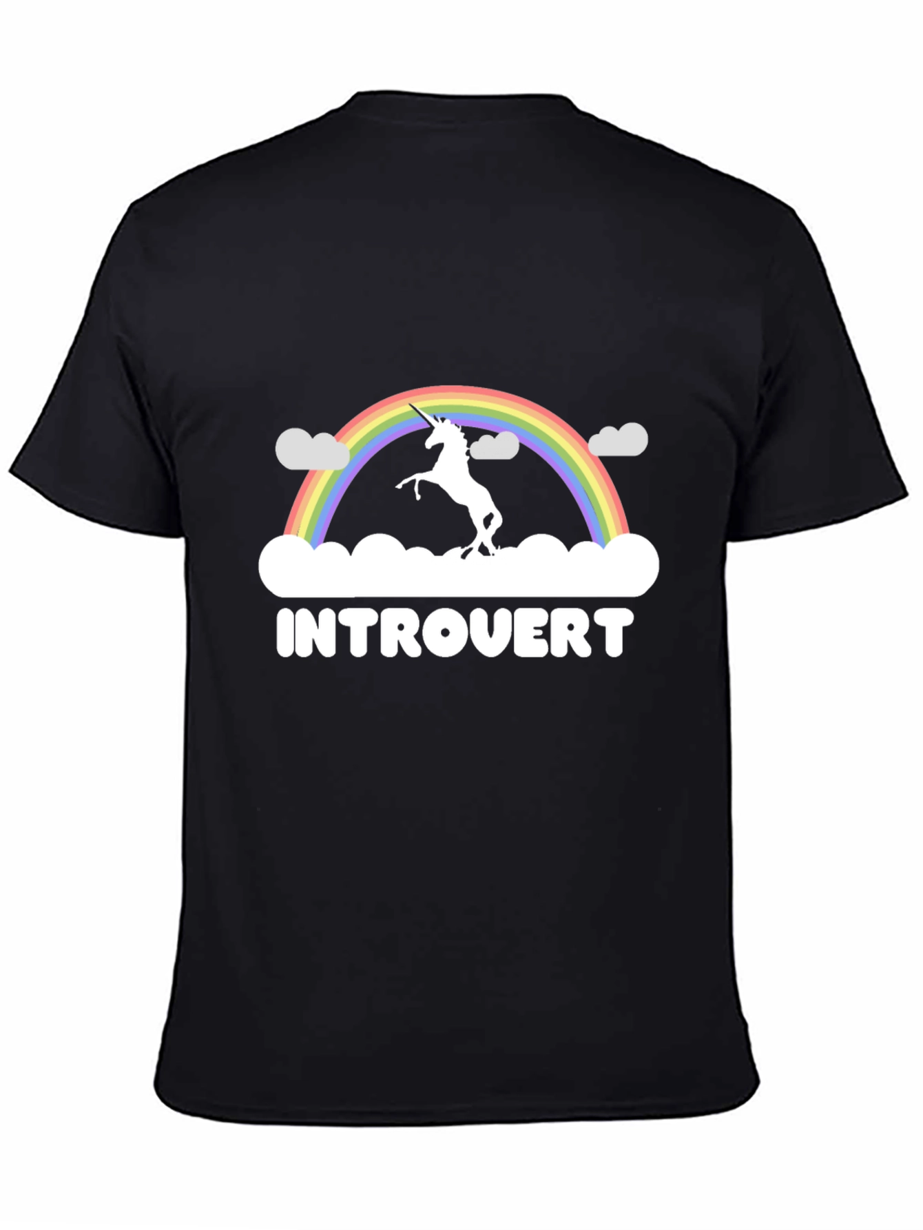 Introvert Unicorn Rainbow T-Shirt