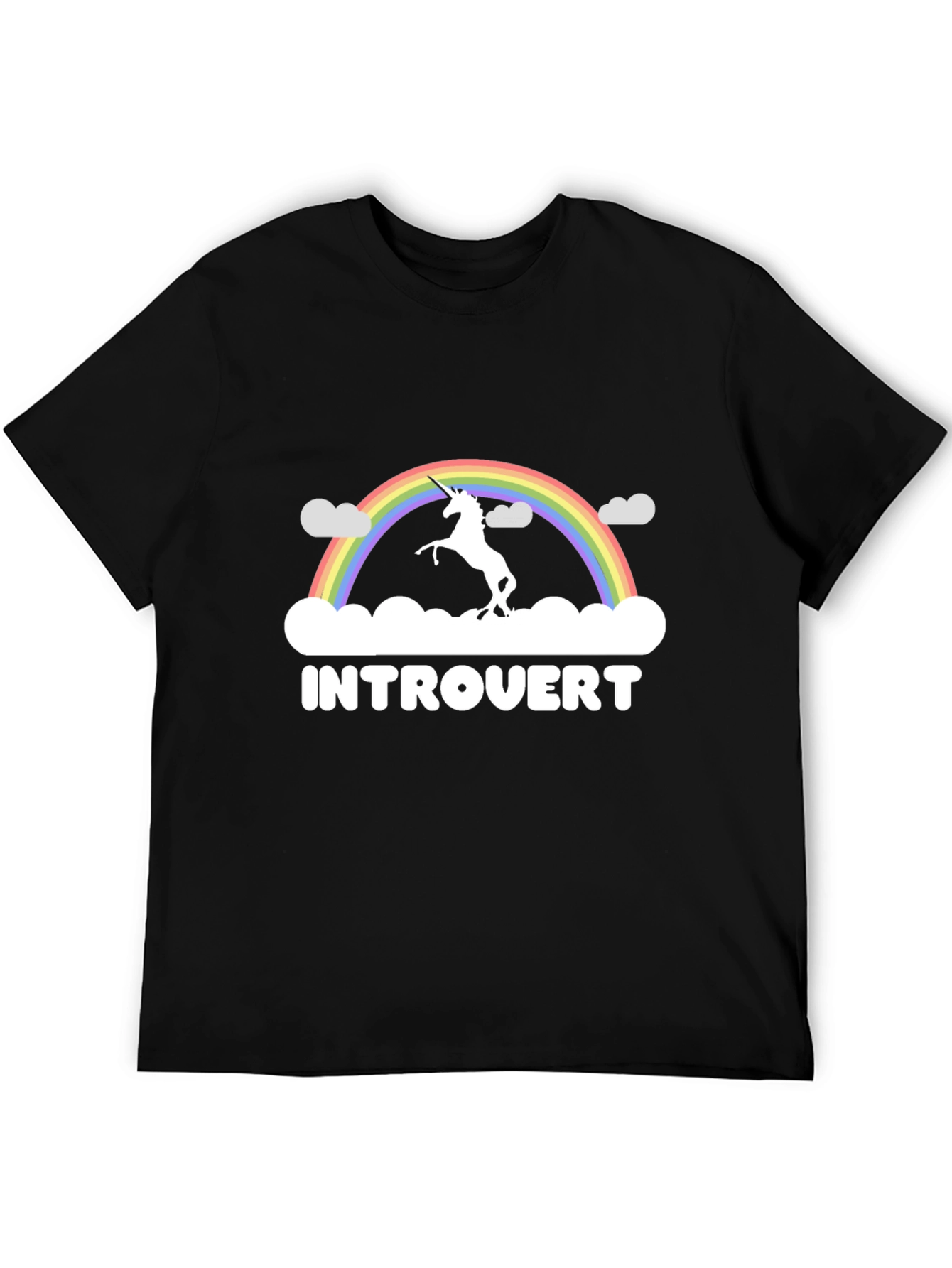 Introvert Unicorn Rainbow T-Shirt