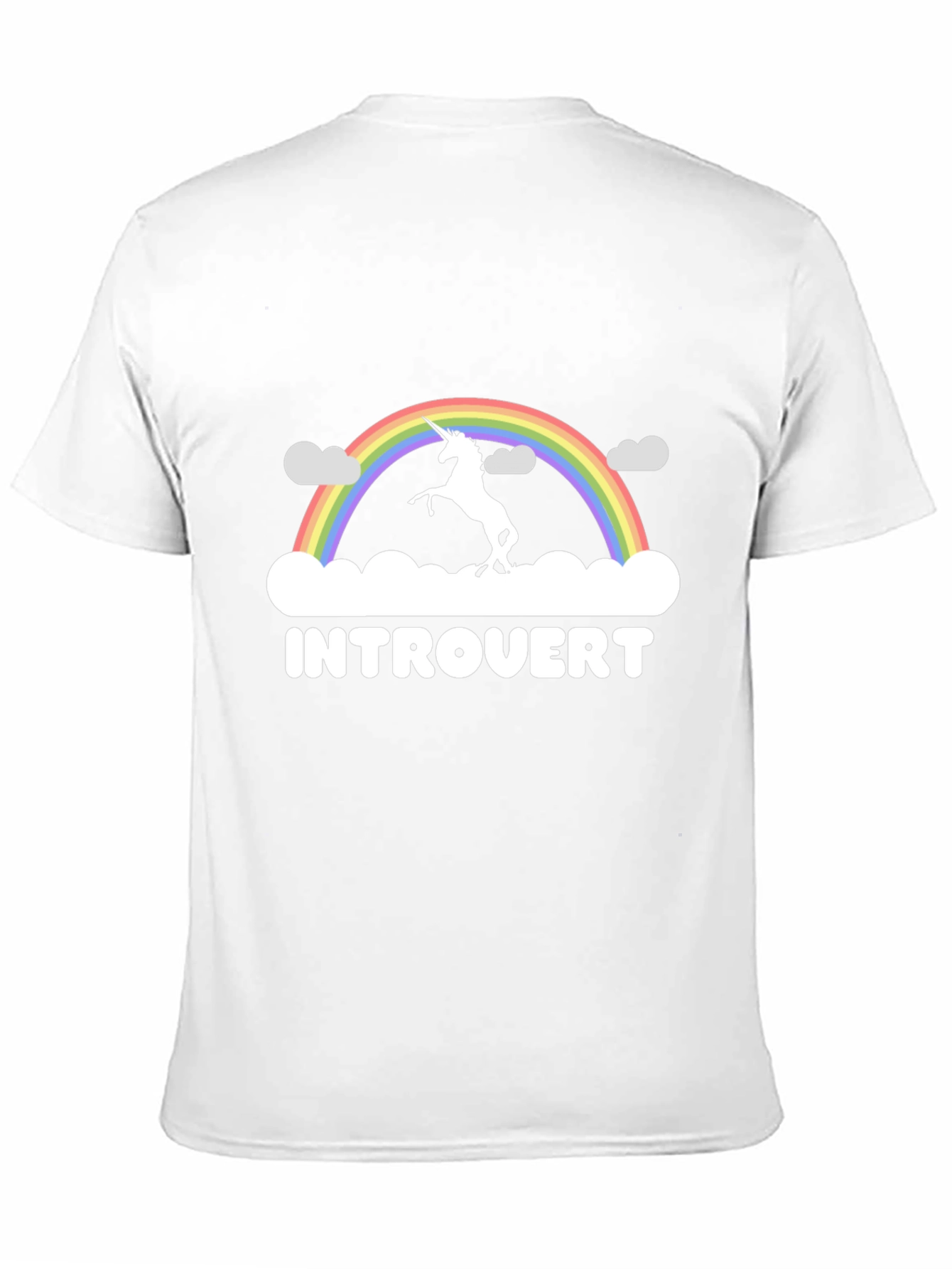 Introvert Unicorn Rainbow T-Shirt