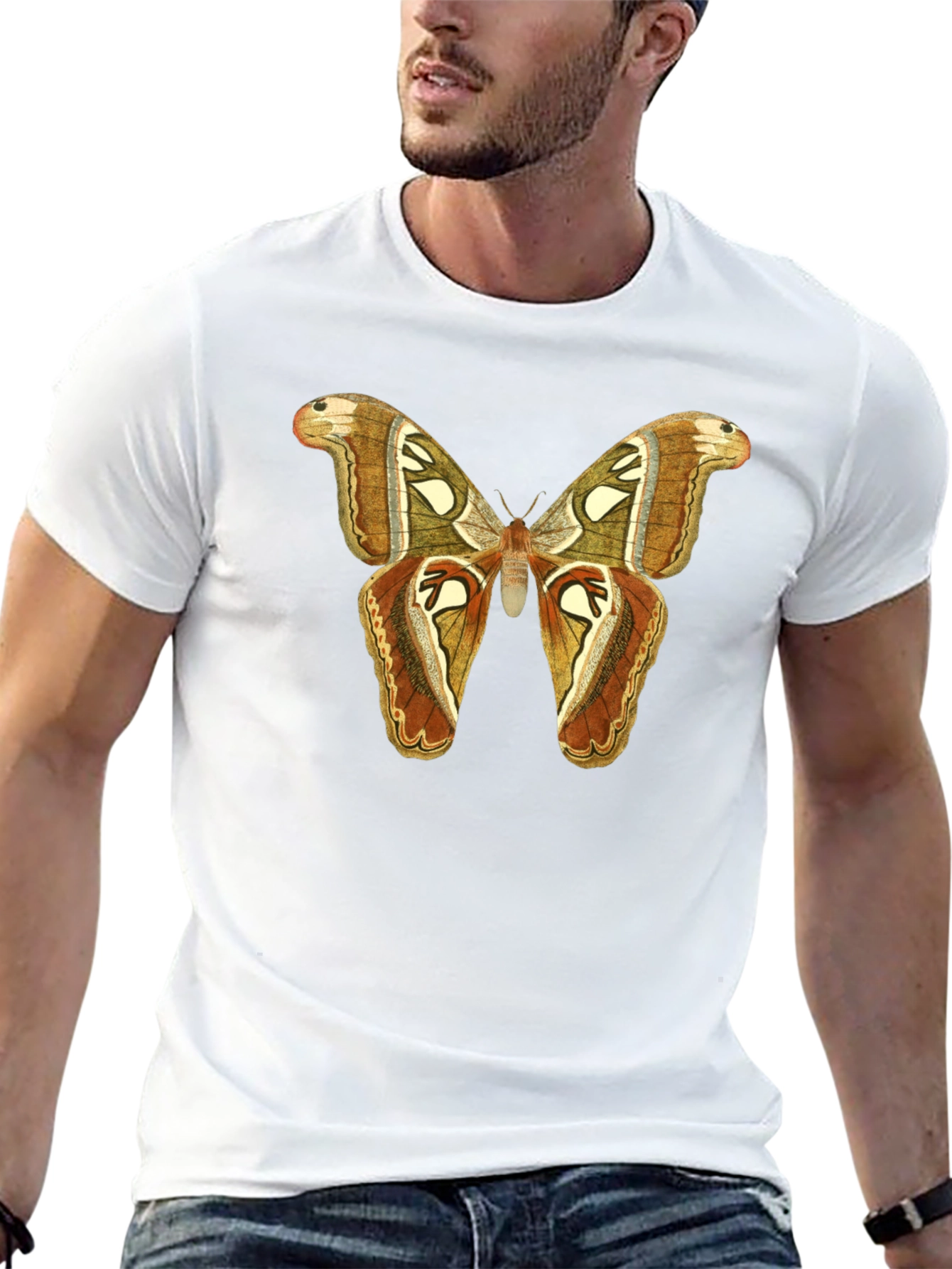 Butterfly Graphic T-Shirt - Mens Black Tee