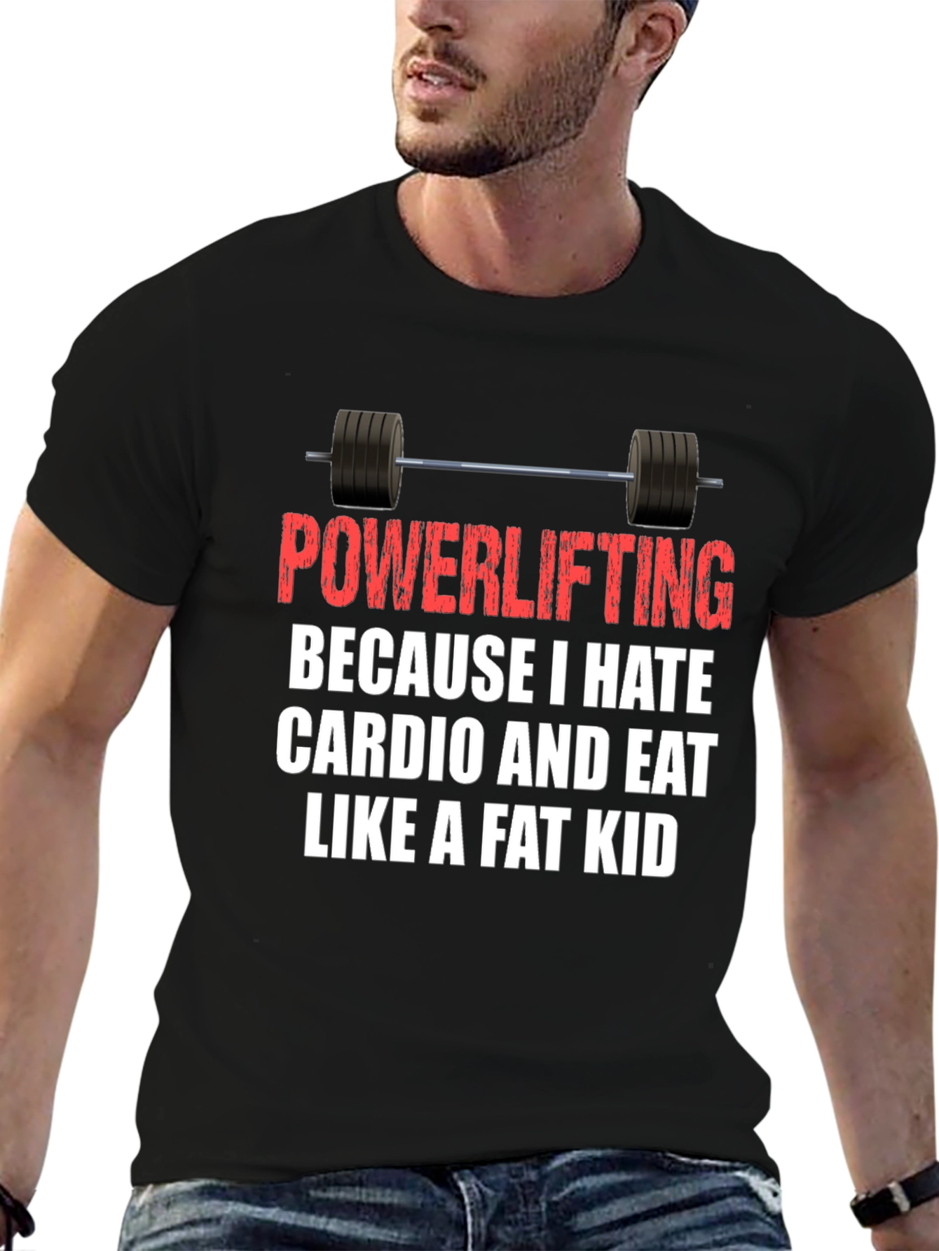 Powerlifting Hates Cardio T-Shirt