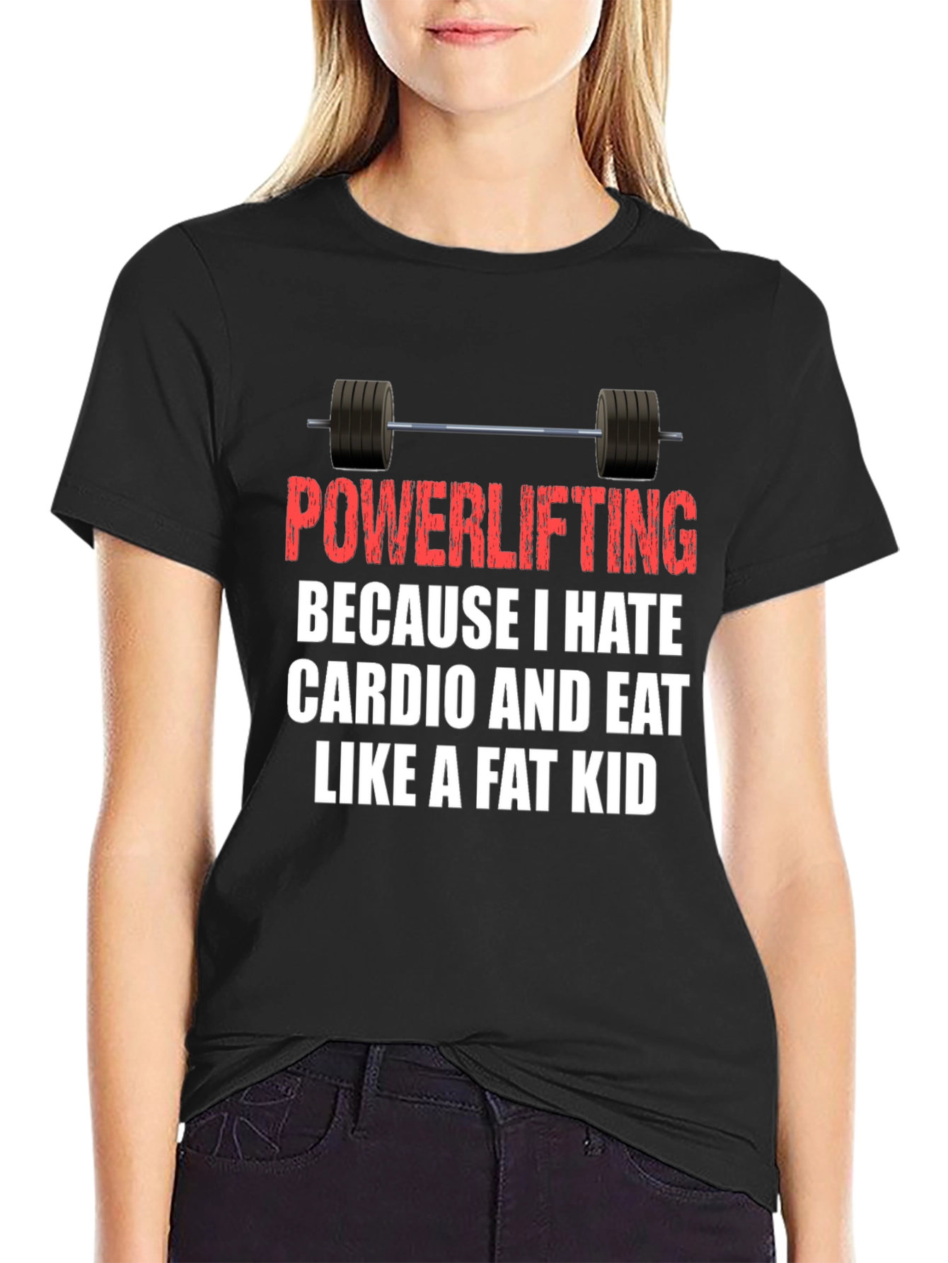 Powerlifting Hates Cardio T-Shirt