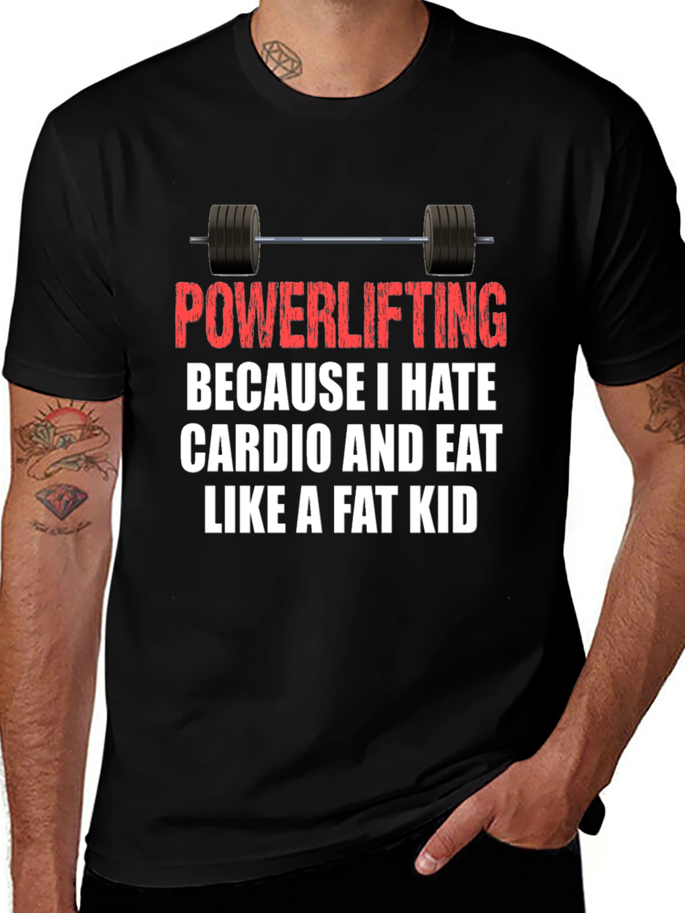 Powerlifting Hates Cardio T-Shirt