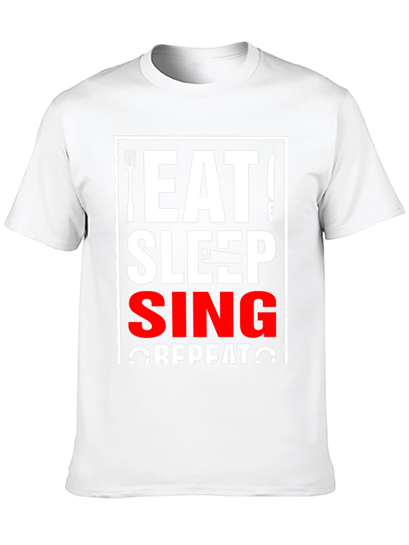 Eat Sleep Sing Repeat Graphic Tee