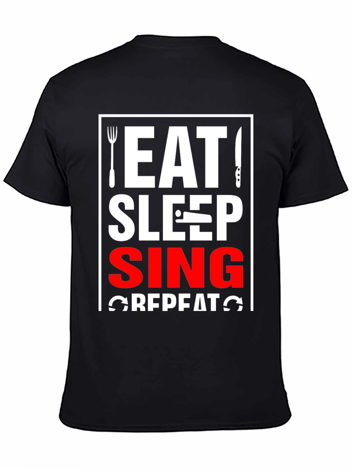 Eat Sleep Sing Repeat Graphic Tee