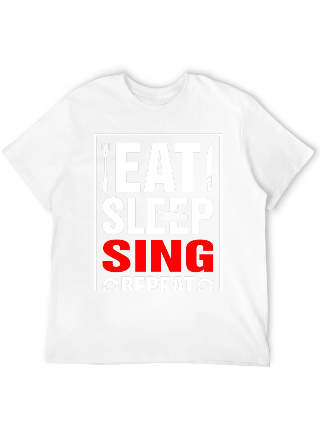 Eat Sleep Sing Repeat Graphic Tee