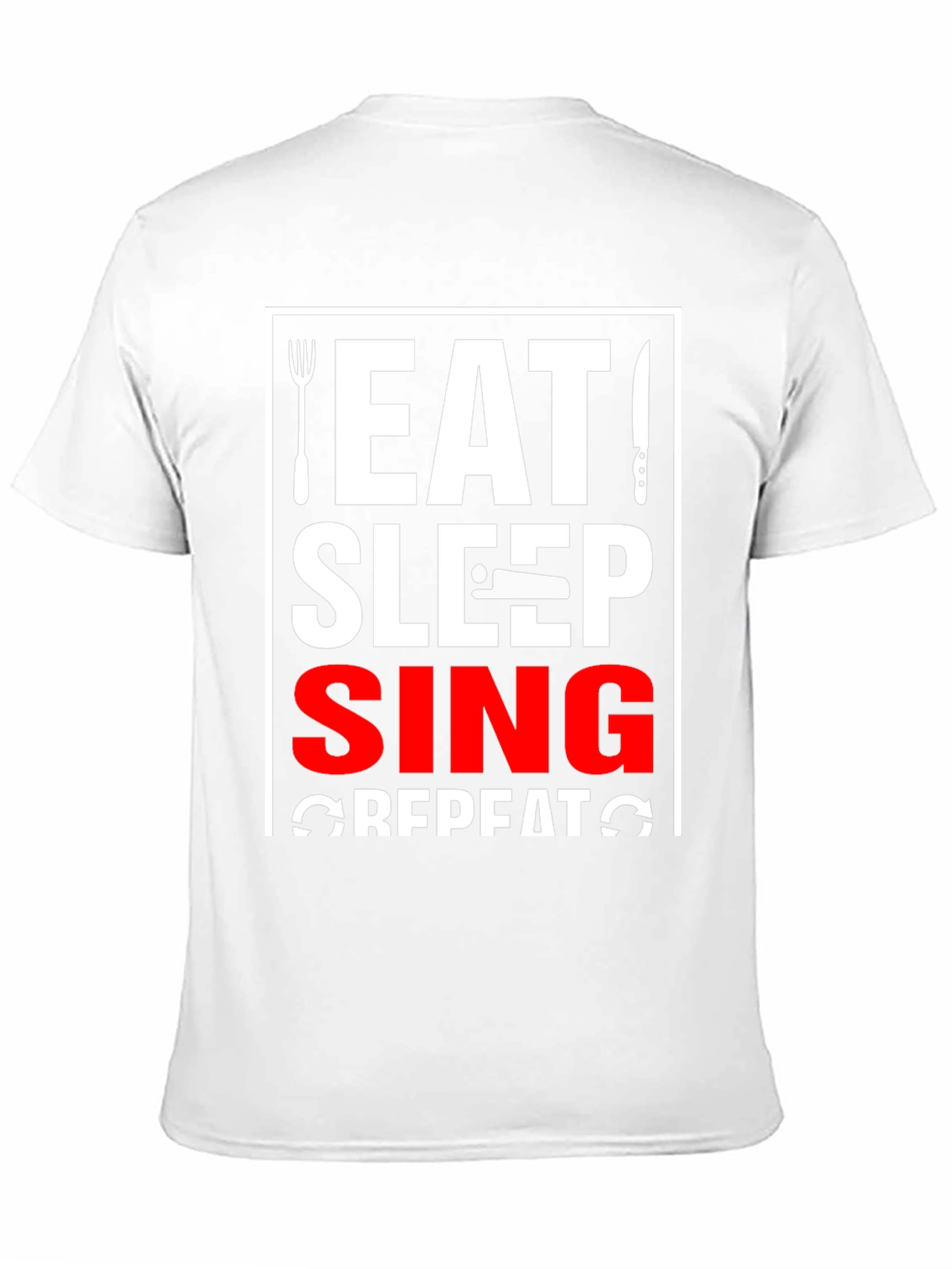 Eat Sleep Sing Repeat Graphic Tee