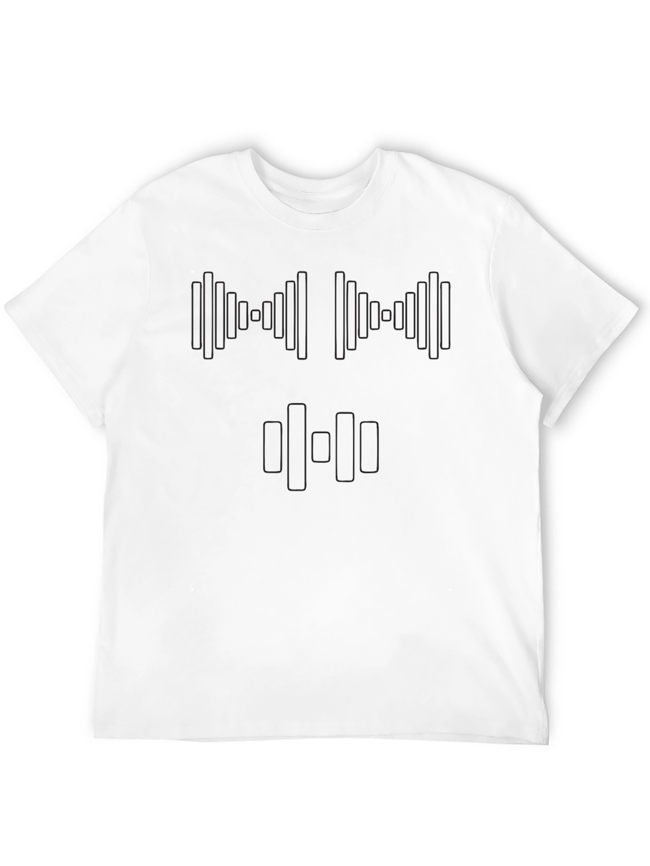 Modern Black T-Shirt with Geometric Graphic