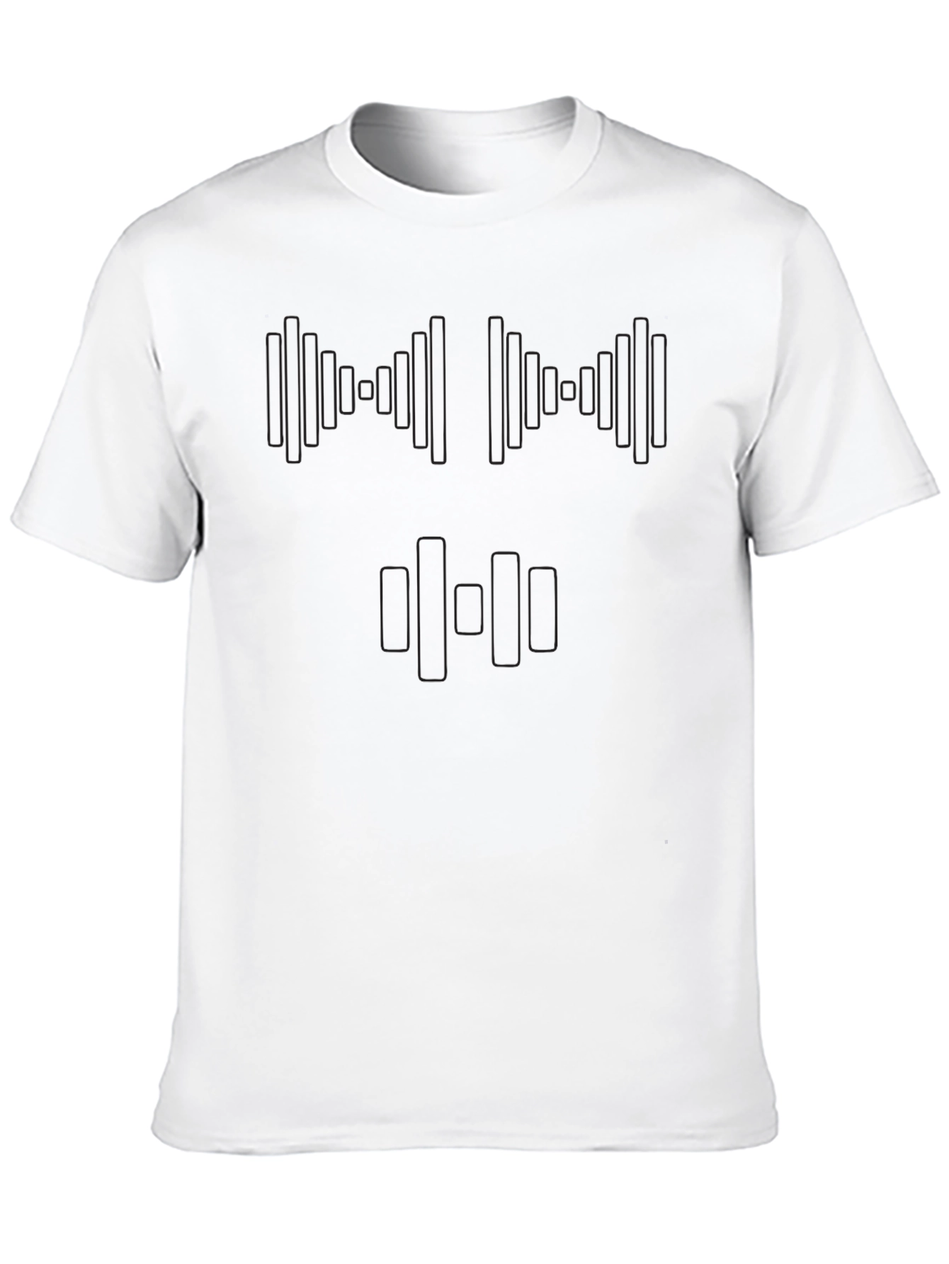 Modern Black T-Shirt with Geometric Graphic