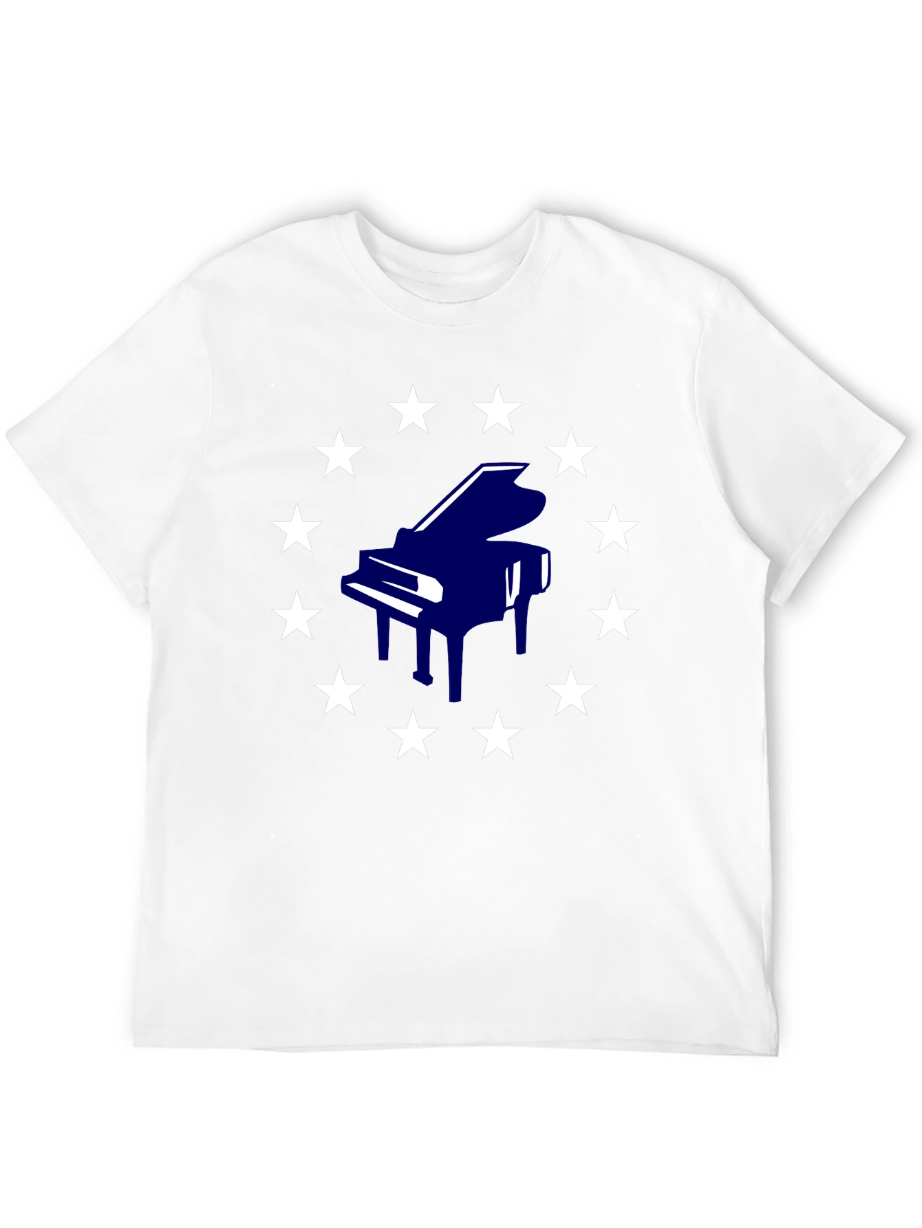Piano Stars Black T-Shirt