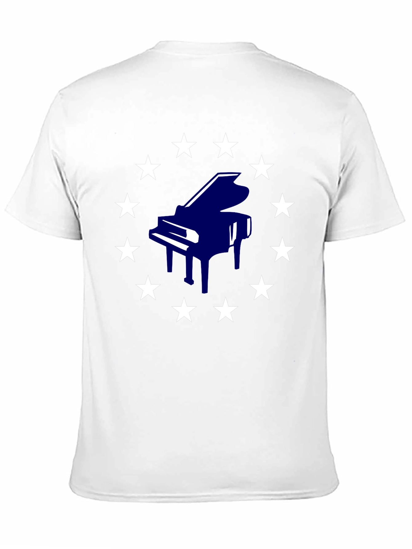 Piano Stars Black T-Shirt