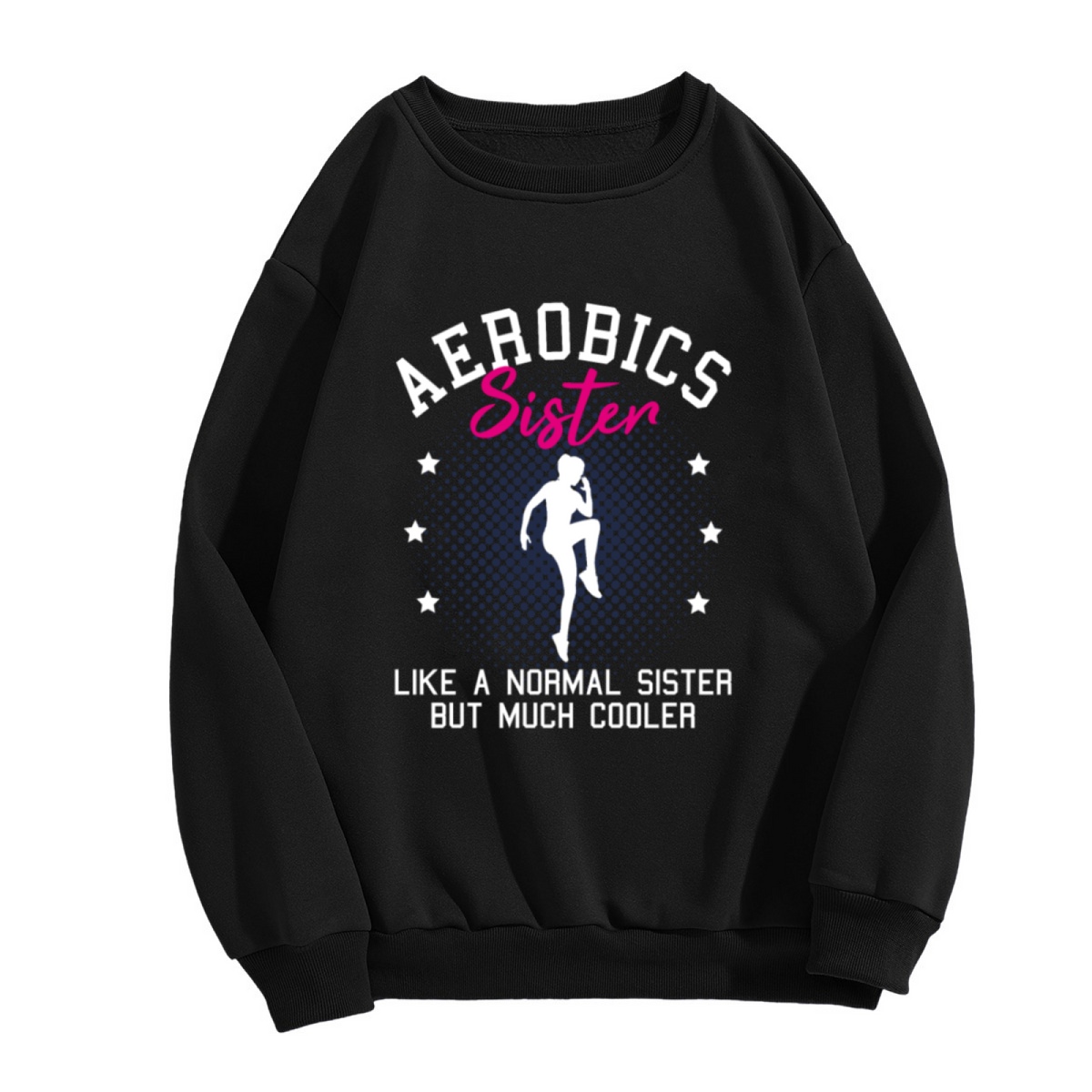 "AEROBICS INSTRUCTOR" Retro Fitness Design - Crewneck Sweatshirt | Aerobics, Fitness, Retro Gift