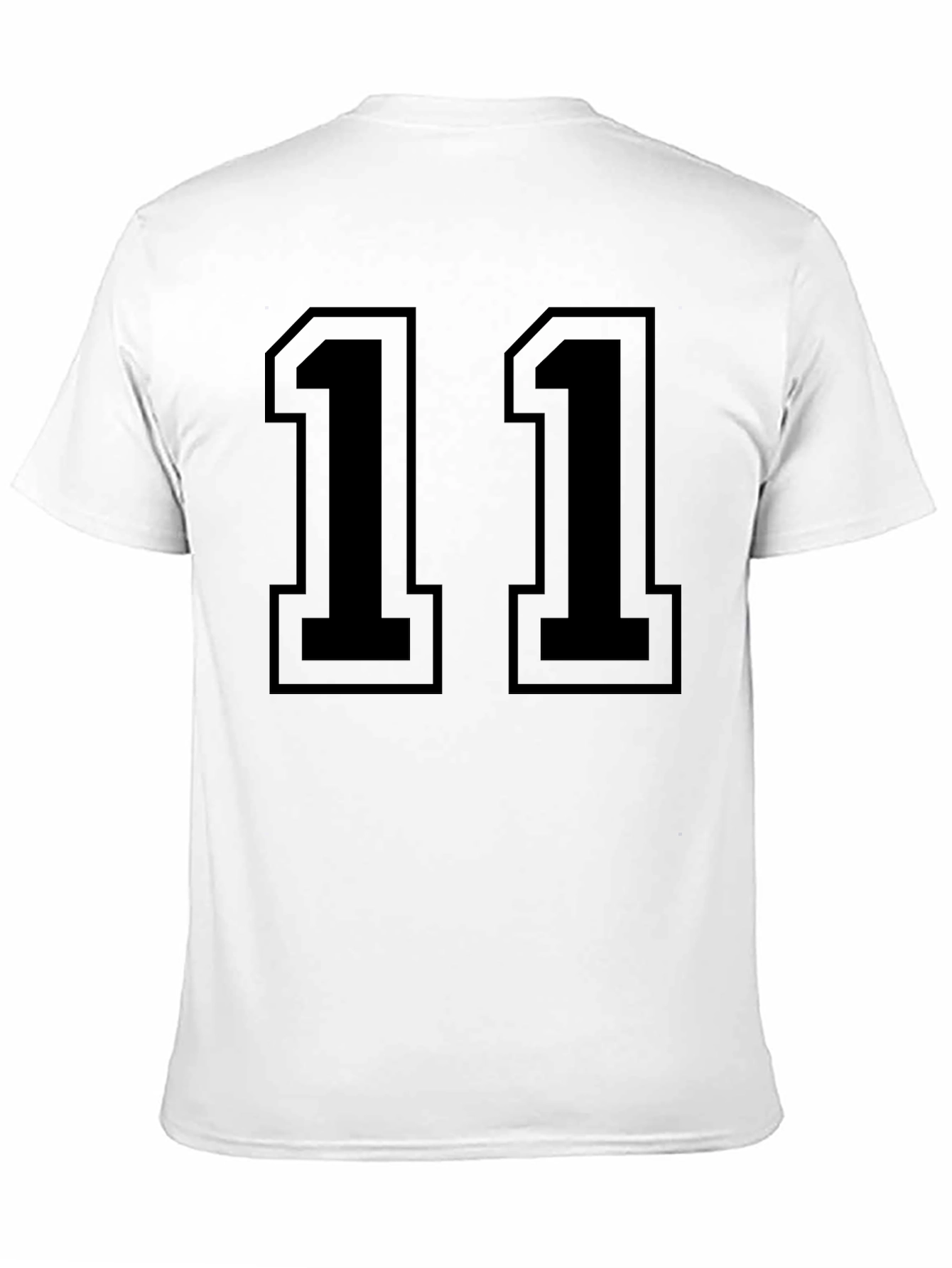 Black Jersey Number 11 Graphic T-Shirt