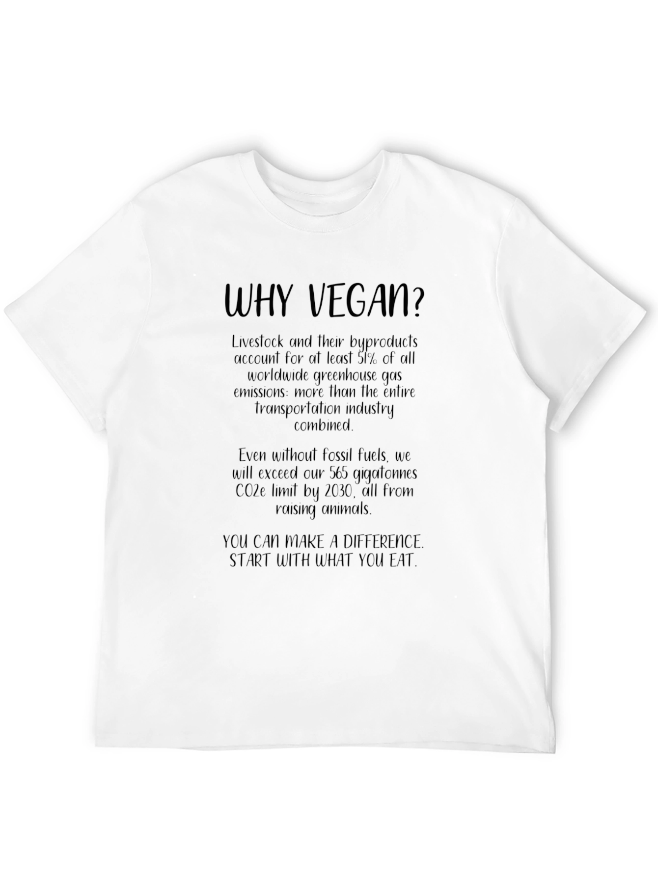 Why Vegan? Graphic Tee - Black