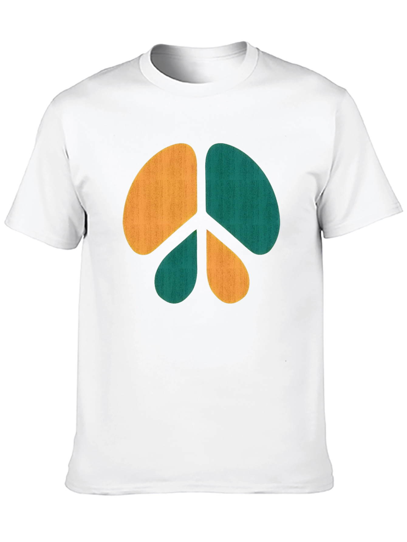 Retro Peace Sign Graphic Tee - Casual Comfort