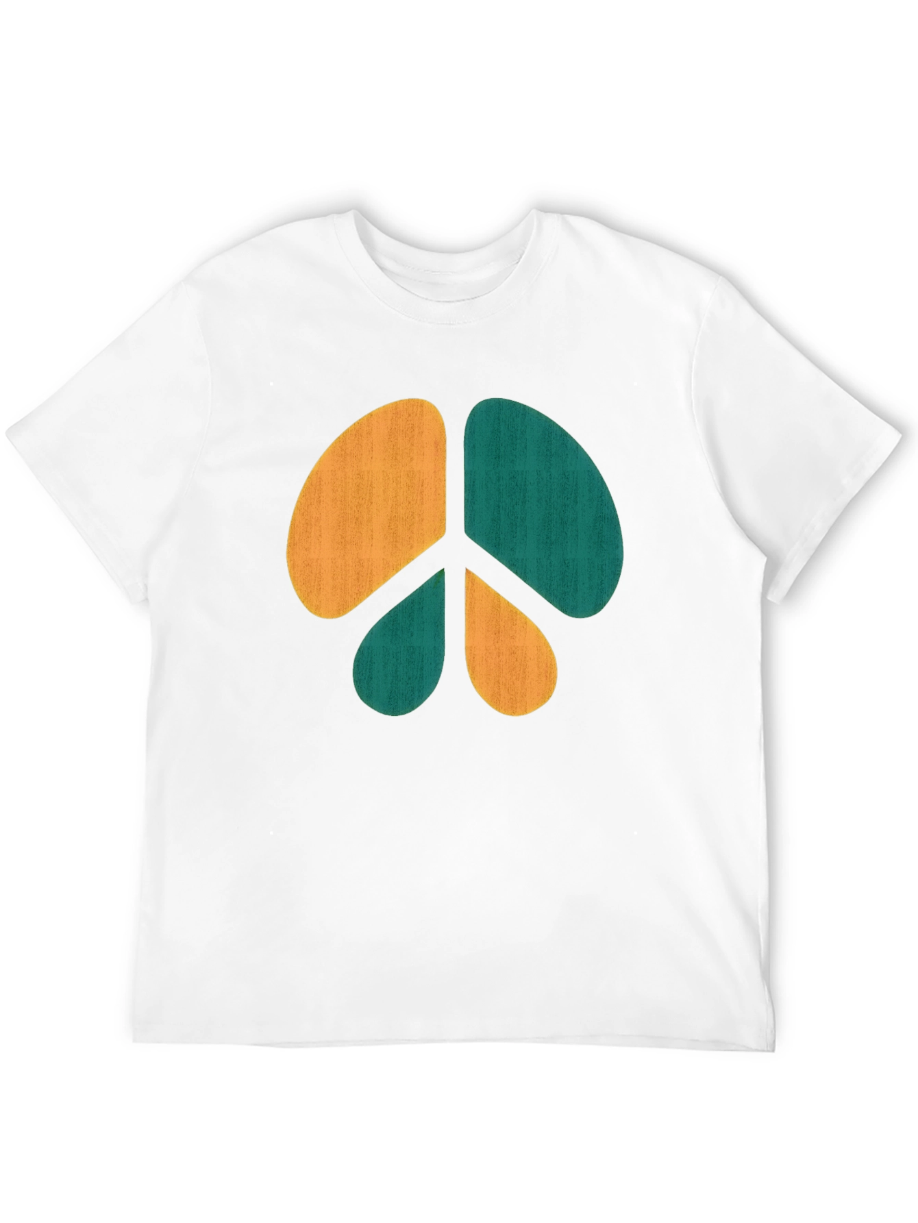 Retro Peace Sign Graphic Tee - Casual Comfort