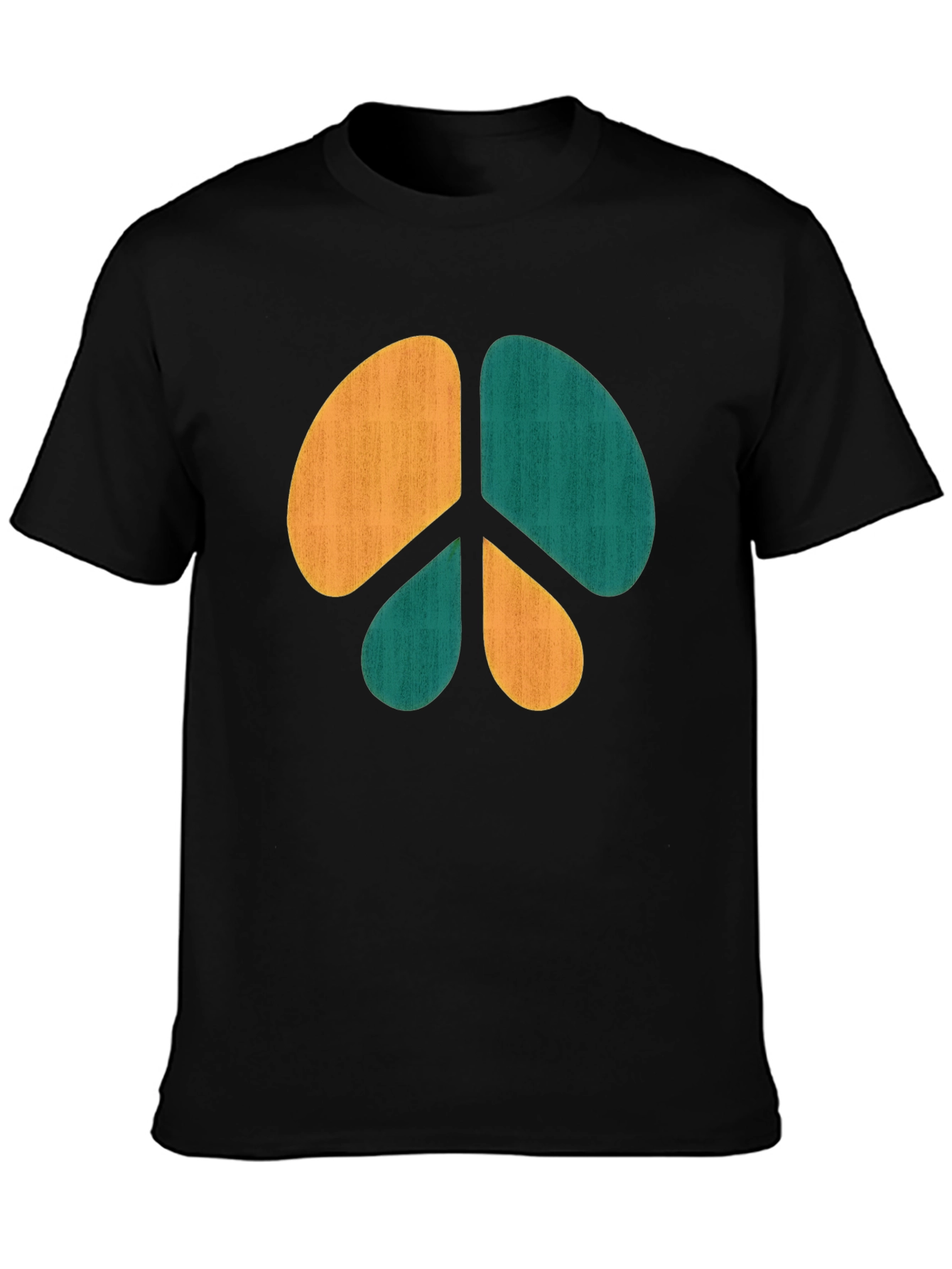 Retro Peace Sign Graphic Tee - Casual Comfort