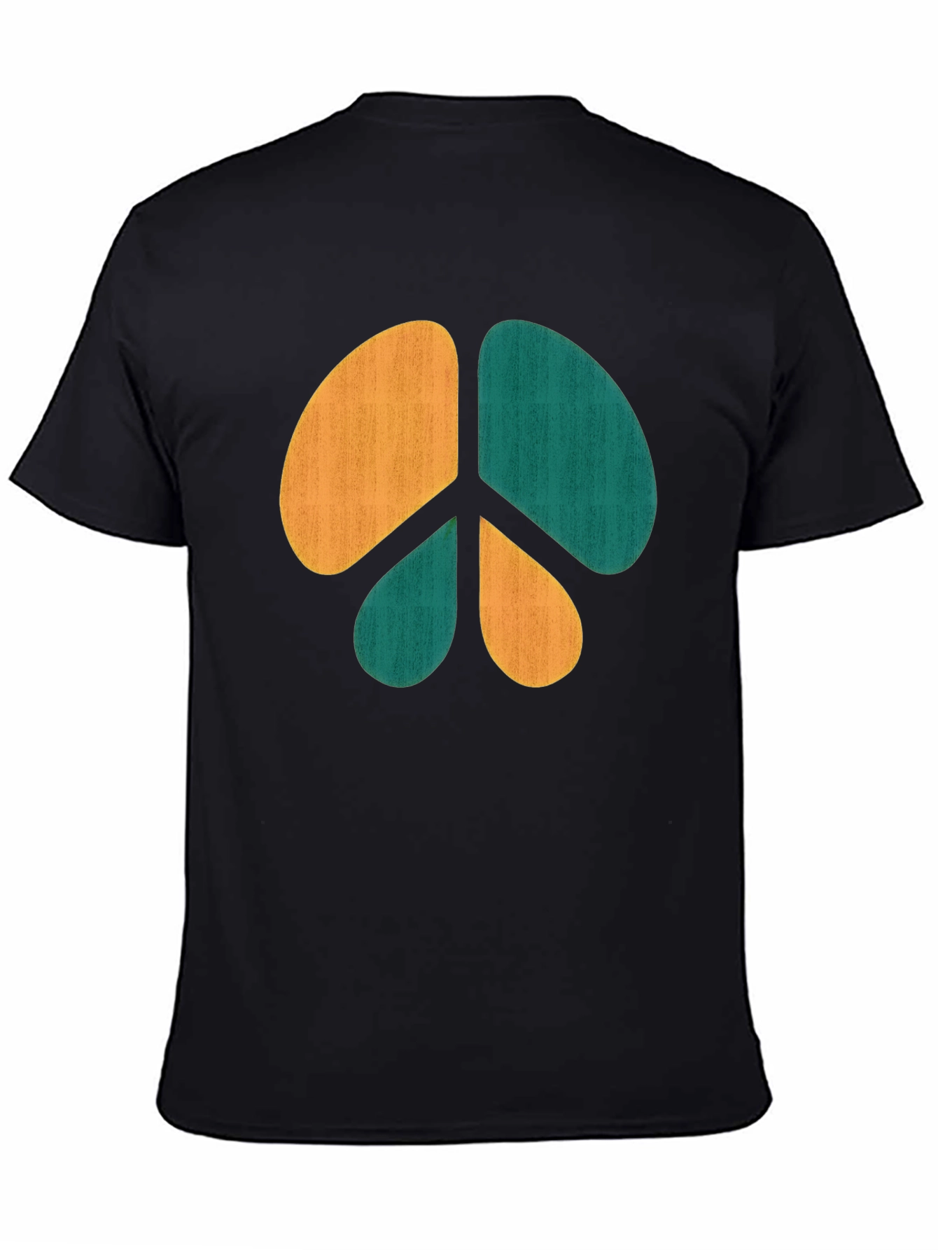 Retro Peace Sign Graphic Tee - Casual Comfort